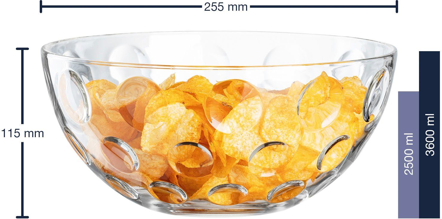 LEONARDO Schale CUCINA OPTIC, Glas, Kalk-Natron-Glas