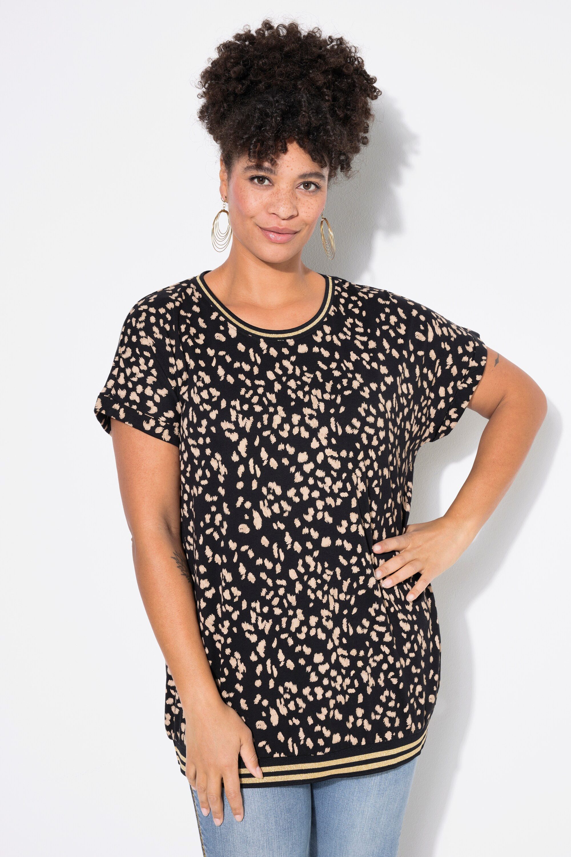 T-Shirt T-Shirt oversized Tupfenmuster
