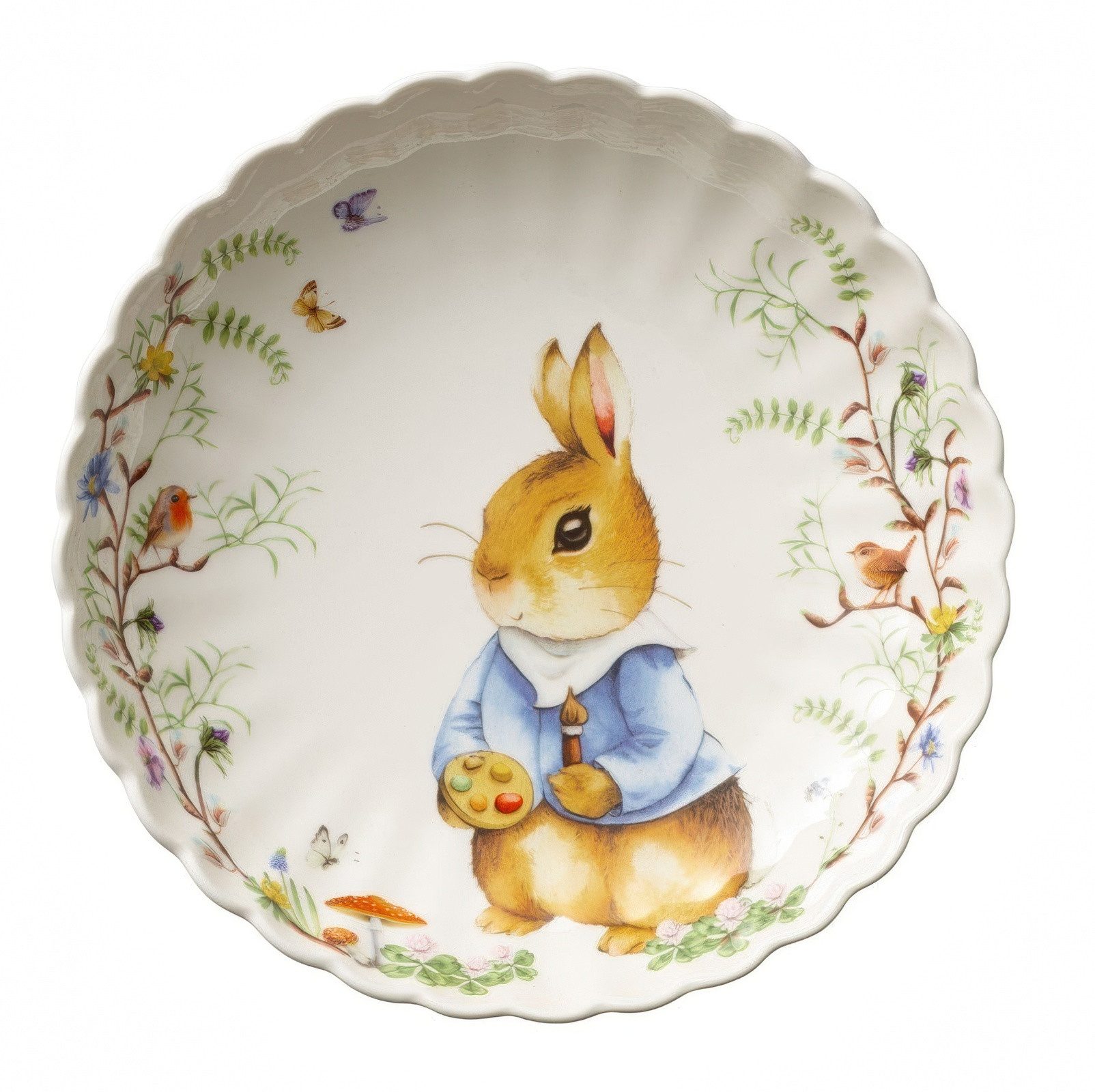 Villeroy & Boch Servierschale Spring Fantasy, Porzellan, mikrowellensicher, Bunt, Max, Frühling, H: 4.5cm