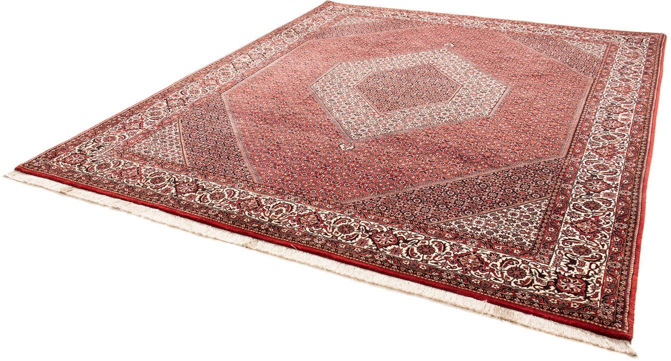 Orientteppich Perser - Bidjar - 312 x 256 cm - hellrot, morgenland, rechteckig, Höhe: 15 mm, Wohnzimmer, Handgeknüpft, Einzelstück mit Zertifikat