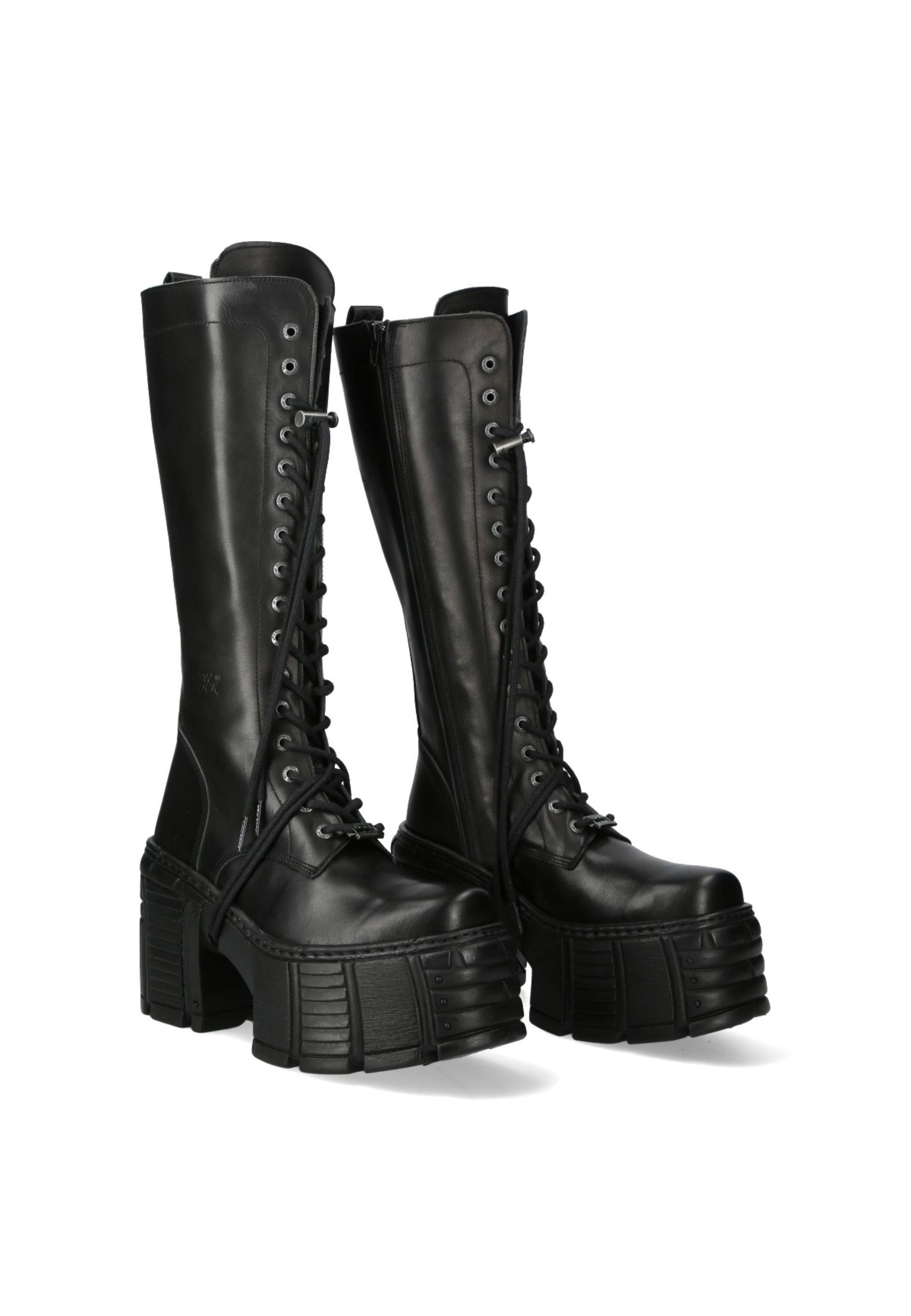 NEW ROCK M-TM002-C2 Plateaustiefel Handgefertigt in Spanien aus echtem Leder