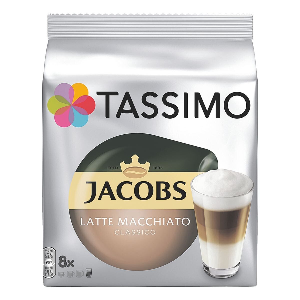 TASSIMO Kaffee Jacobs Latte Macchiato Classico, 8 Portionen