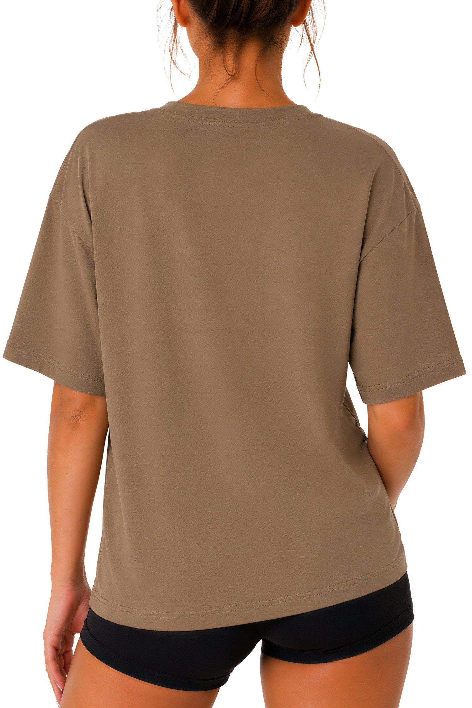 Reichstadt T-Shirt Damen Regular Fit Kurzarmshirt Shoulder Drop 25RSW071 Vielseitig kombinierbar