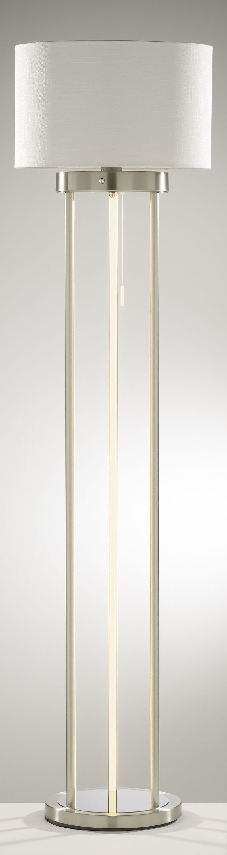 casa NOVA Stehlampe casa NOVA Stehleuchte DOMI DH 40x154 cm silber Stehlamp günstig online kaufen