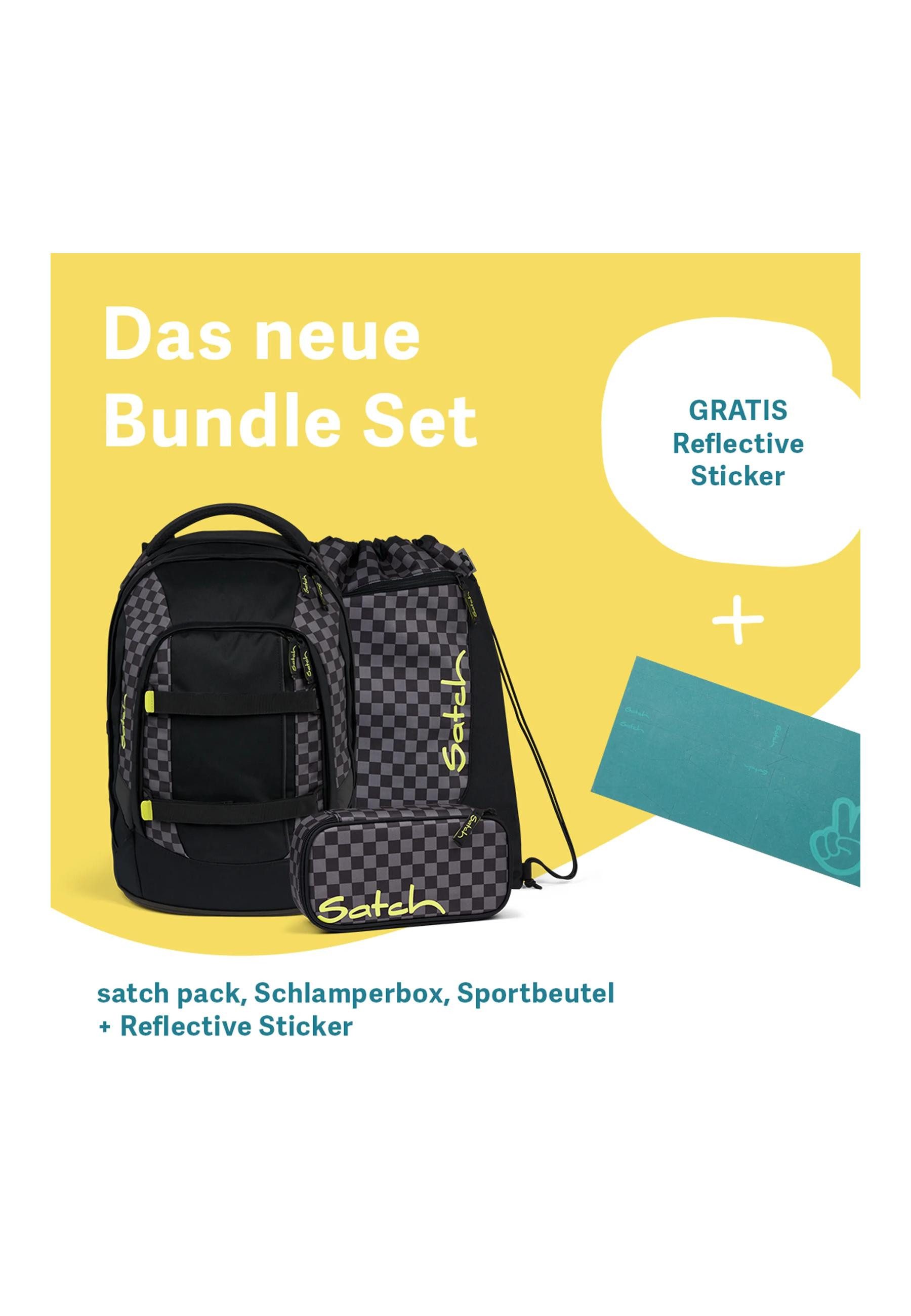 Satch Schulranzen pack Bundle . (4-tlg., 4-teiliges Set), größenverstellbares Rückensystem