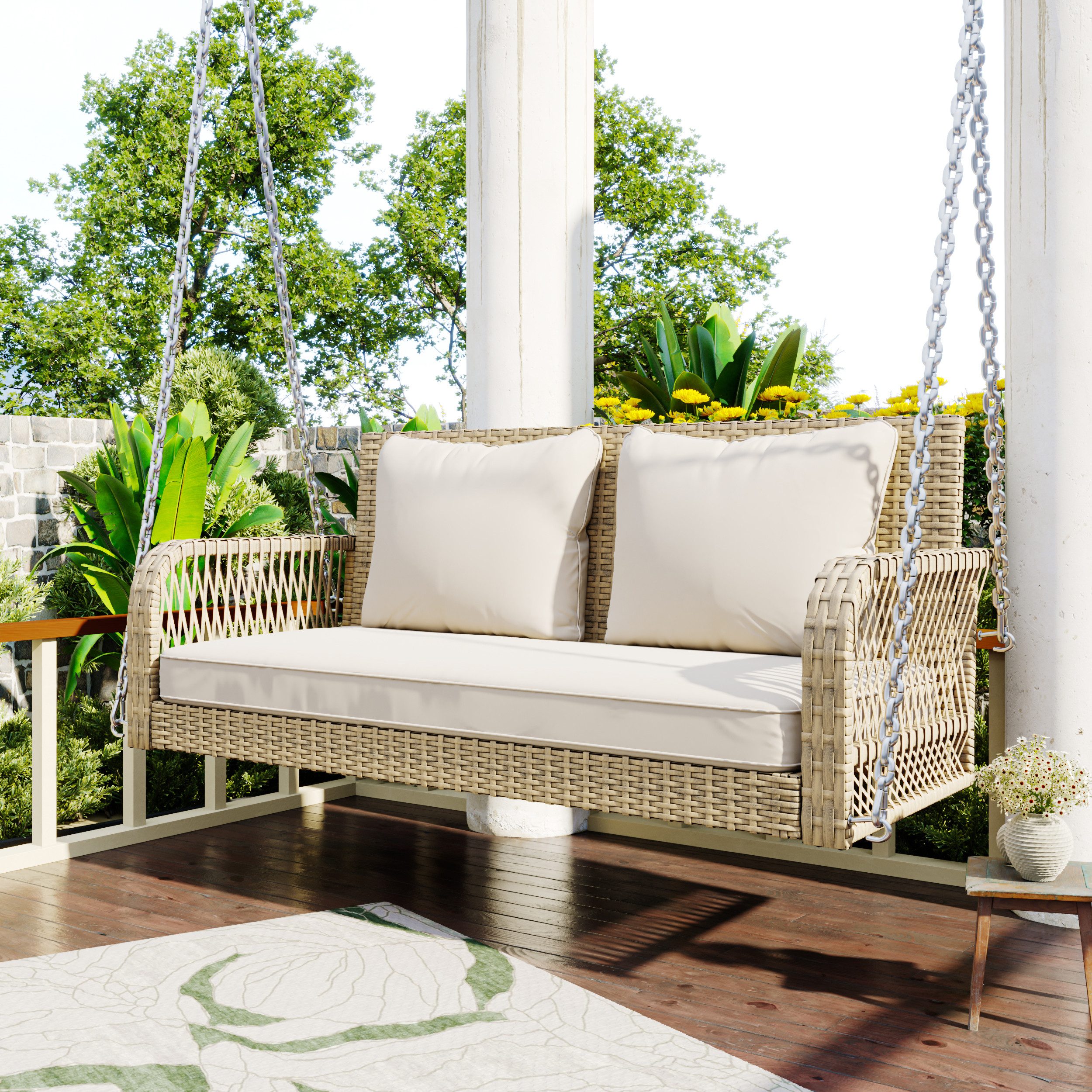 Celya Hollywoodschaukel Hollywoodschaukeln 2 sitzer, Gartenmöbel günstig online kaufen