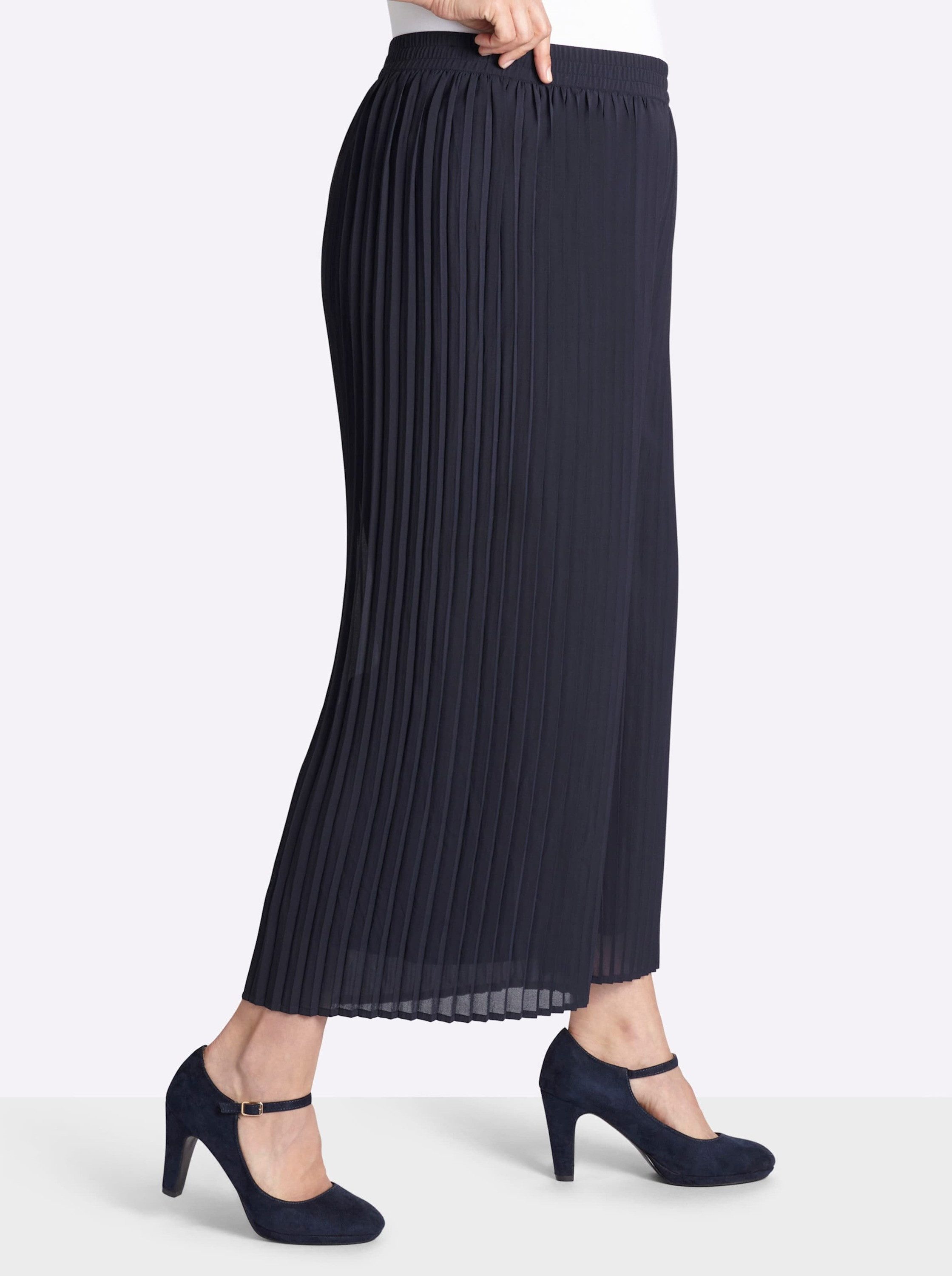 Sheego Shorts Plisseehose erhöht