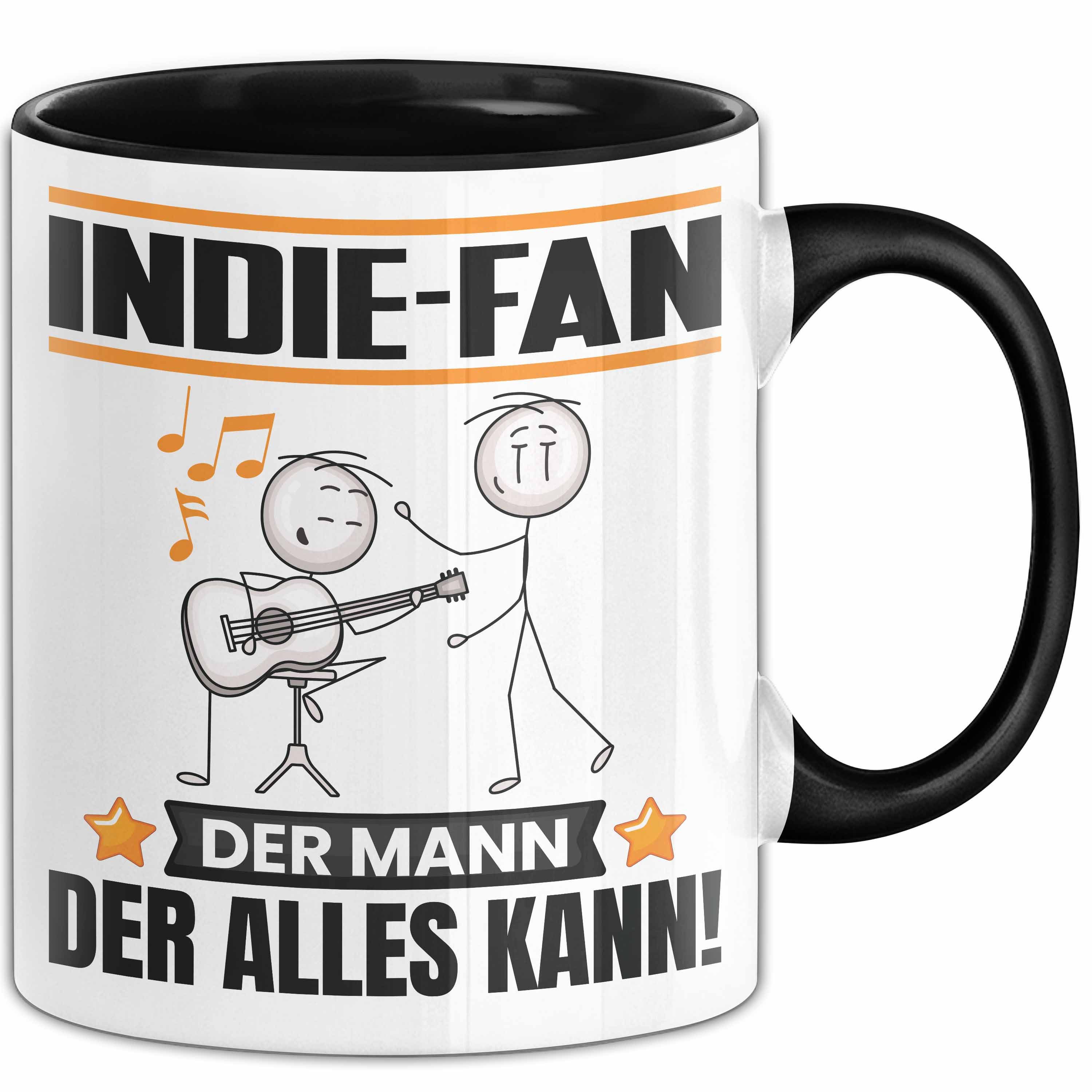 Trendation Tasse Indie-Fan Tasse Geschenk für Indie-Fan Der Mann Der Alles Kann Geschen, Keramik