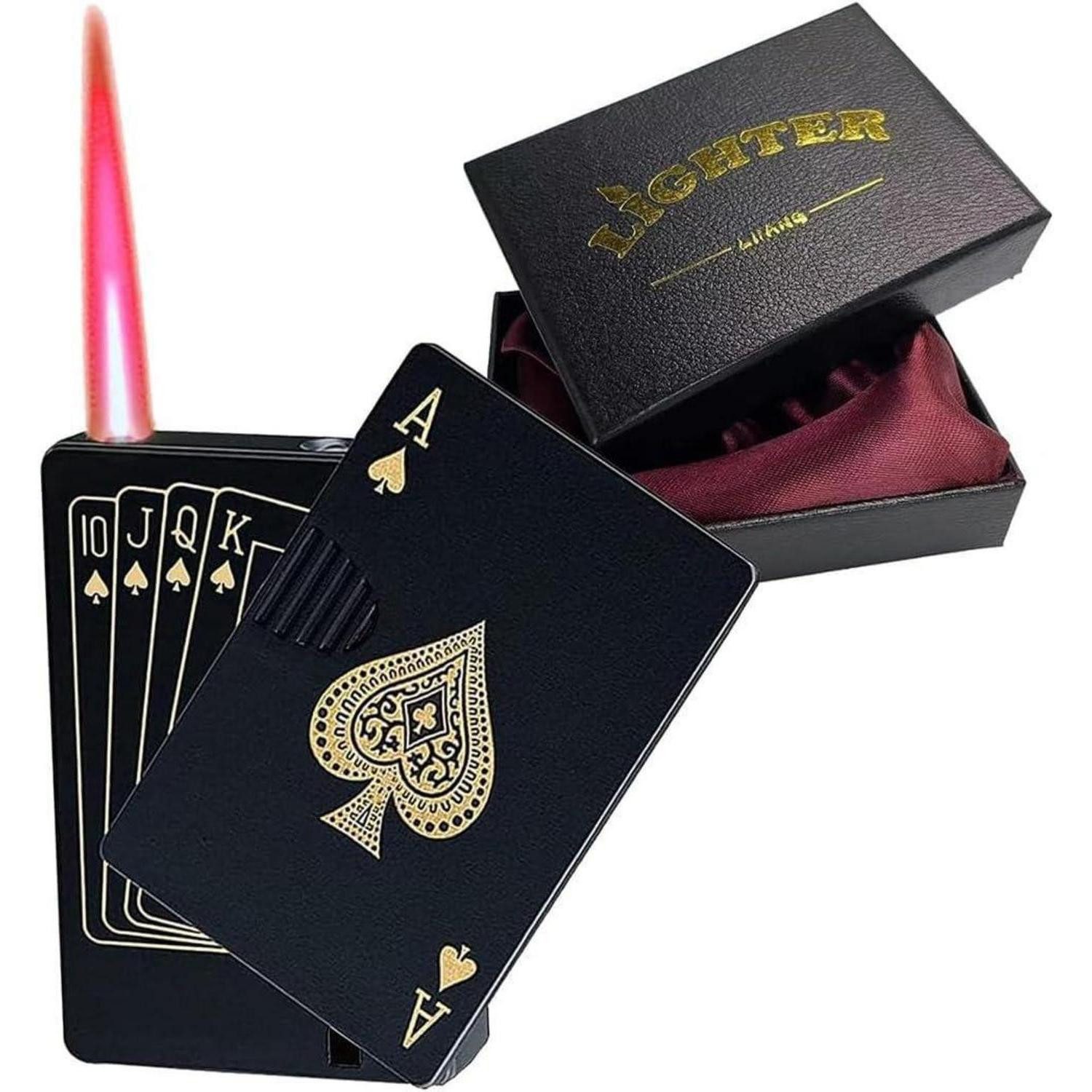 lliang Feuerzeug Sturmfeuerzeug Winddicht Nachfüllbares Metall Feuerzeuggas