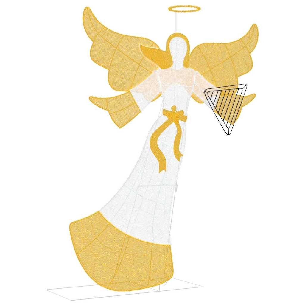 vidaXL Christbaumschmuck Beleuchteter Winkel Warmes Weiß 116 x 29 x 158,5 cm Polyester (1-tlg)