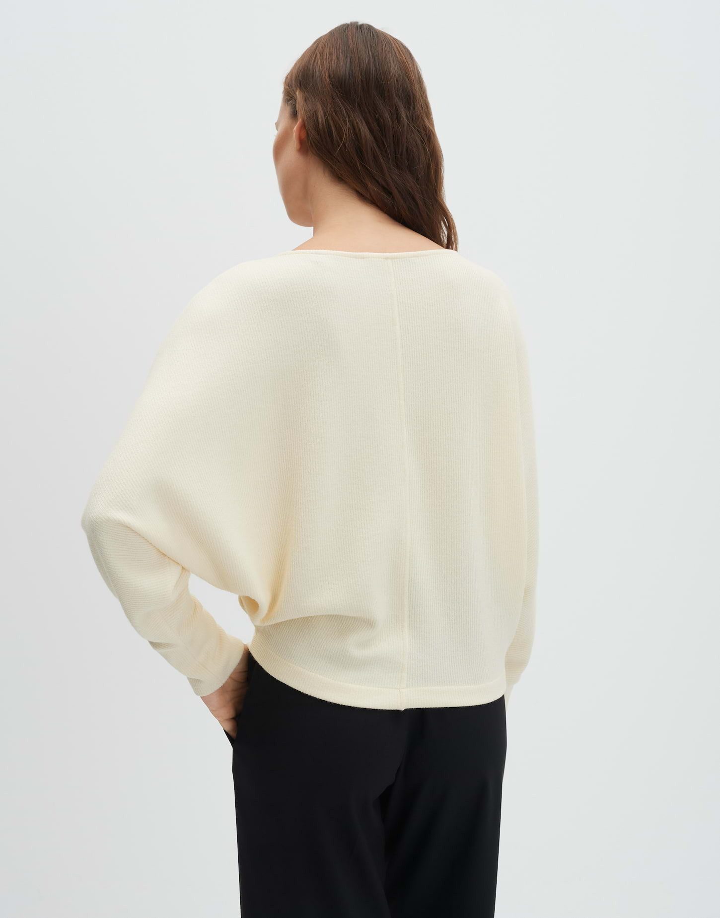 someday Sweatshirt UTIBBY TEXTURE Loose im Viskosemix weite Passform, schmal zulaufend, Rippstruktur, elastischer Stoff