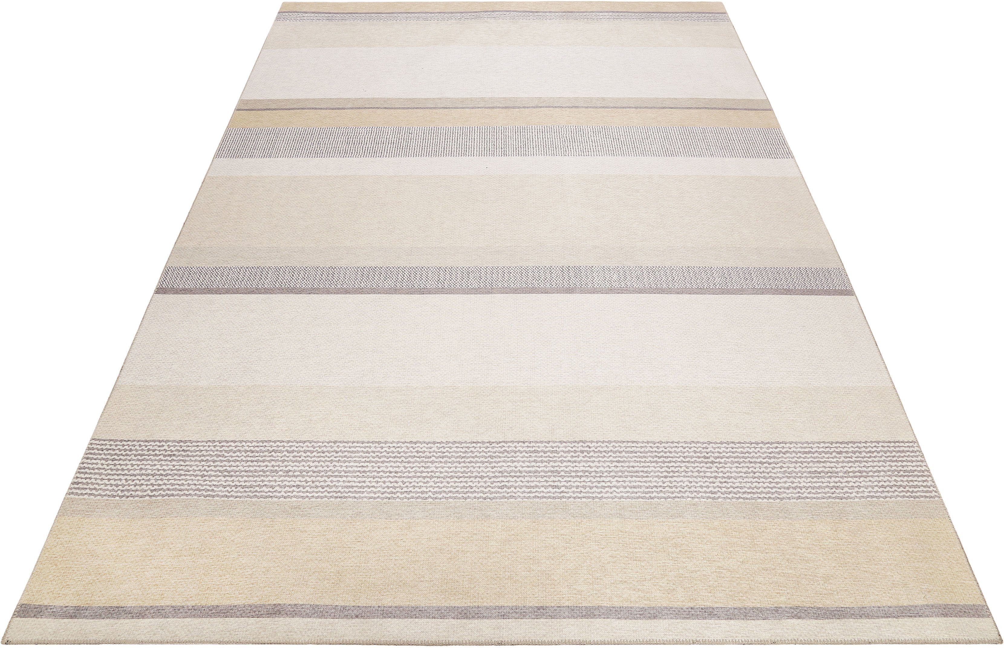 Esprit Teppich Ben, ESP-0151, rechteckig, Höhe: 6 mm, robuster Kurzflor Teppich, Wohnzimmer