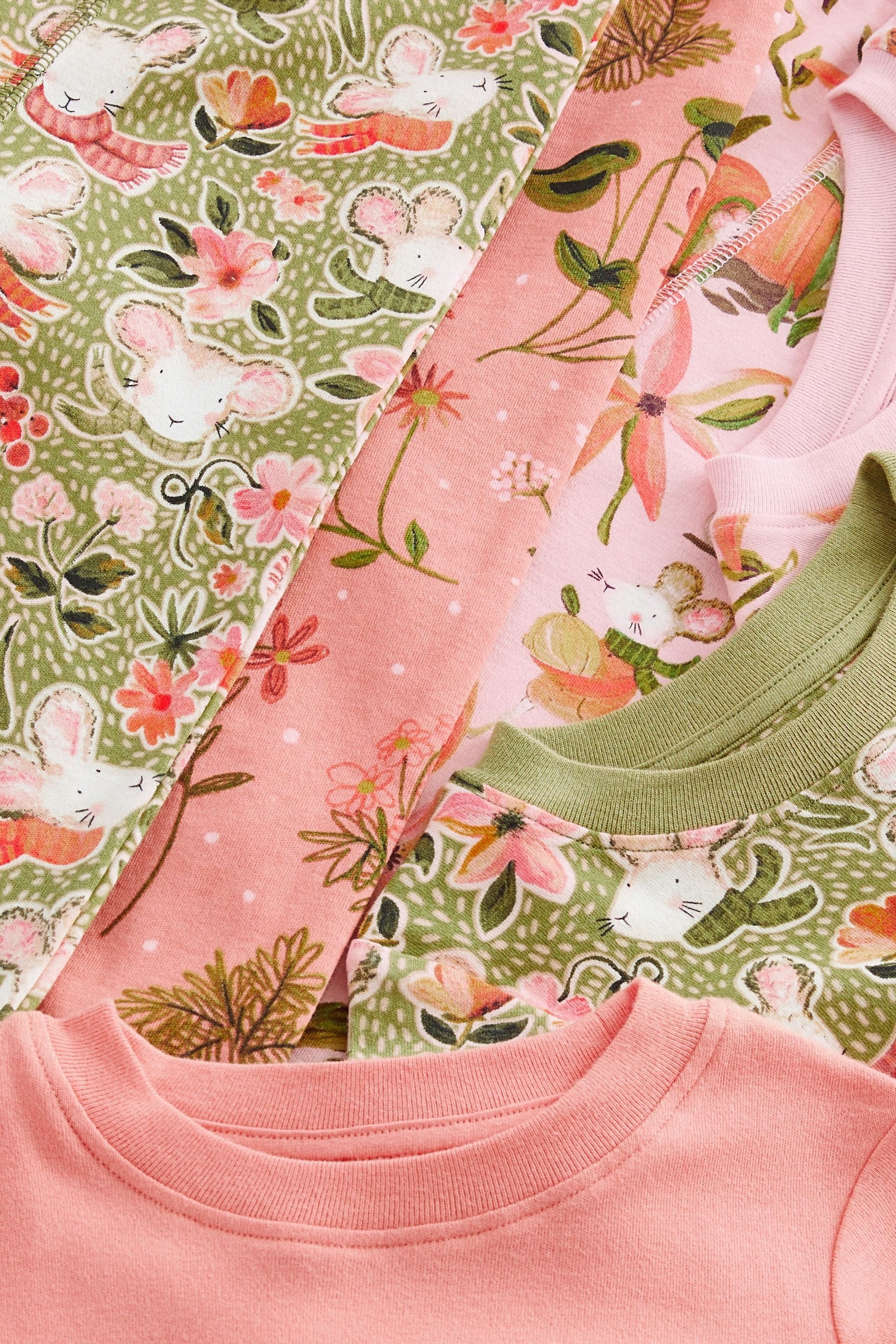 Next Pyjama Ballerina-Schlafanzug aus Baumwolle, 3er-Pack (6 tlg)