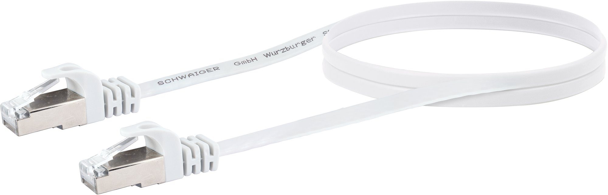 Schwaiger CKF615 532 Netzkabel, RJ45 Stecker, (150 cm), mit Knickschutz