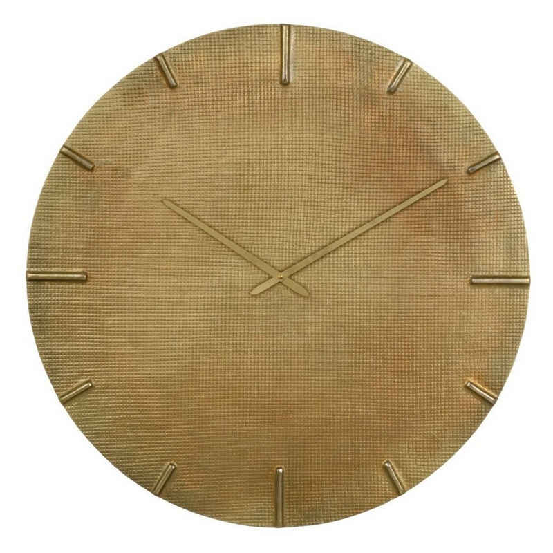 Bigbuy Uhr Wanduhr 74 x 74 cm Taupe Aluminium