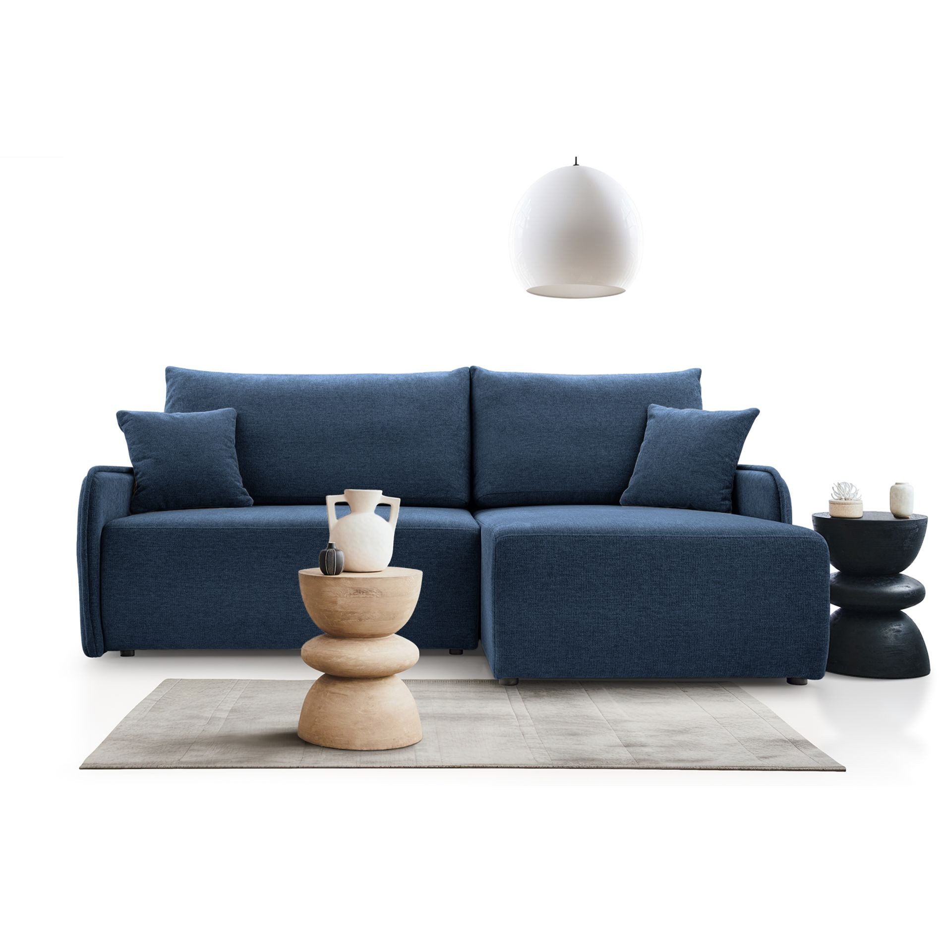 Selsey Ecksofa NETARRO, Eckcouch mit Schlaffunktion & Bettkasten, 130×200 cm Liegefläche