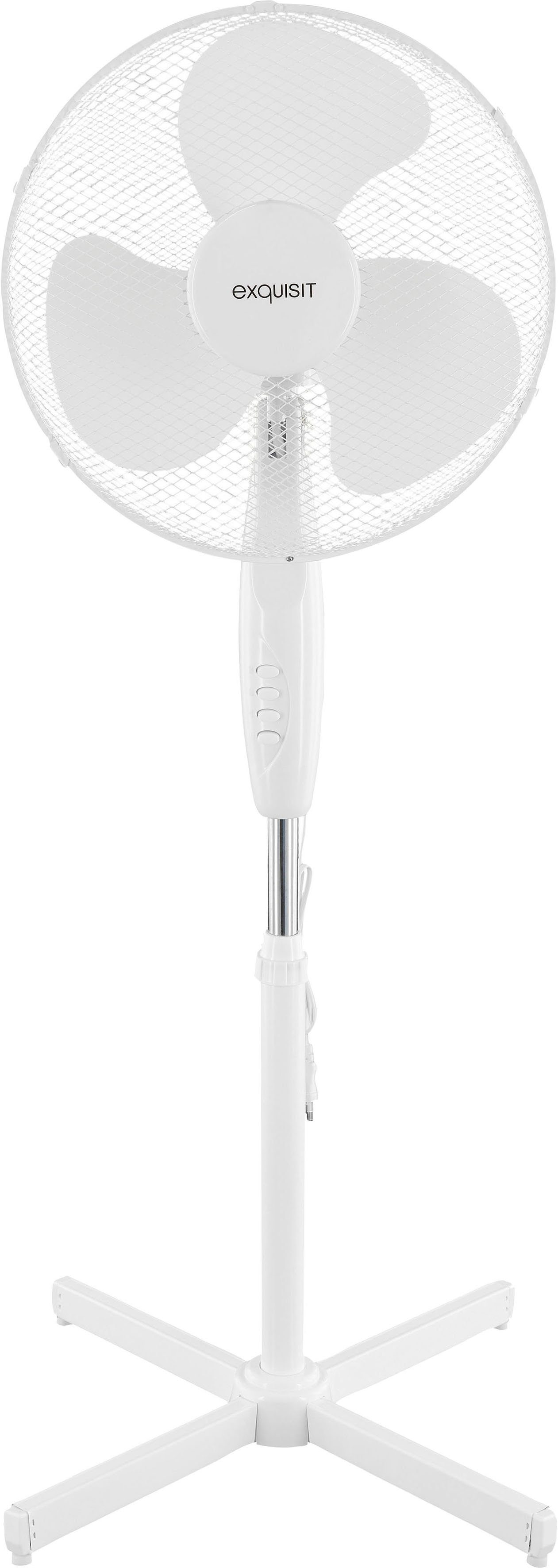 exquisit Standventilator VS 35064 we, Ø 40 cm, Metall, inkl Oszillation & 50 W Leistung