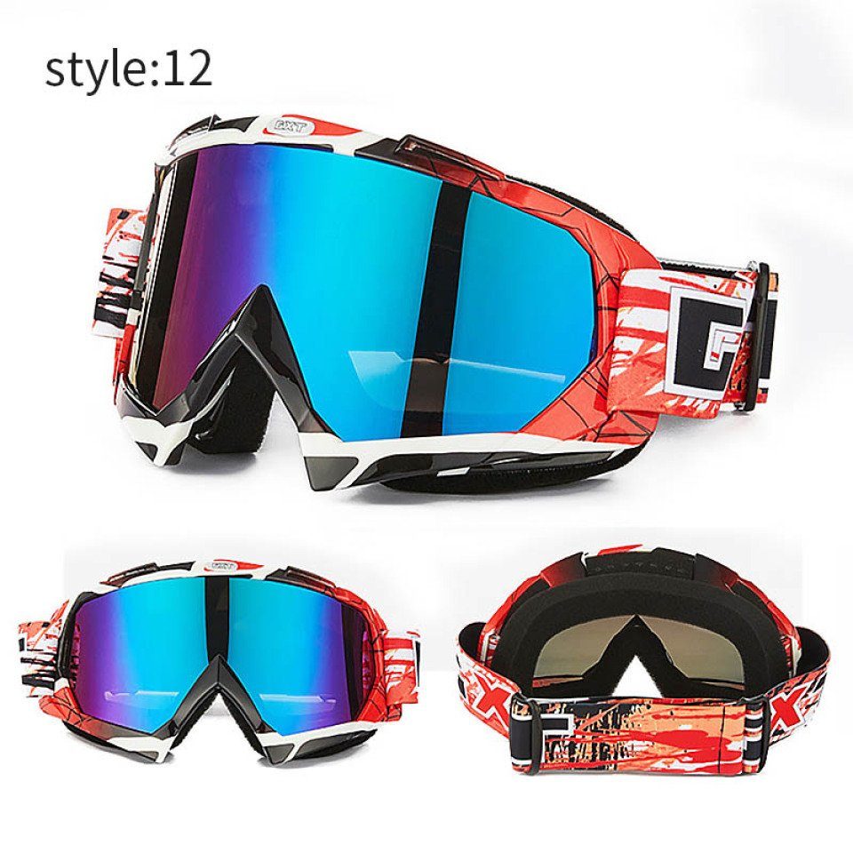 Blusmart Skifahren 11 Skibrille MTB Glas Motocross Winddicht ATV Brille DH Moto Bike Brille