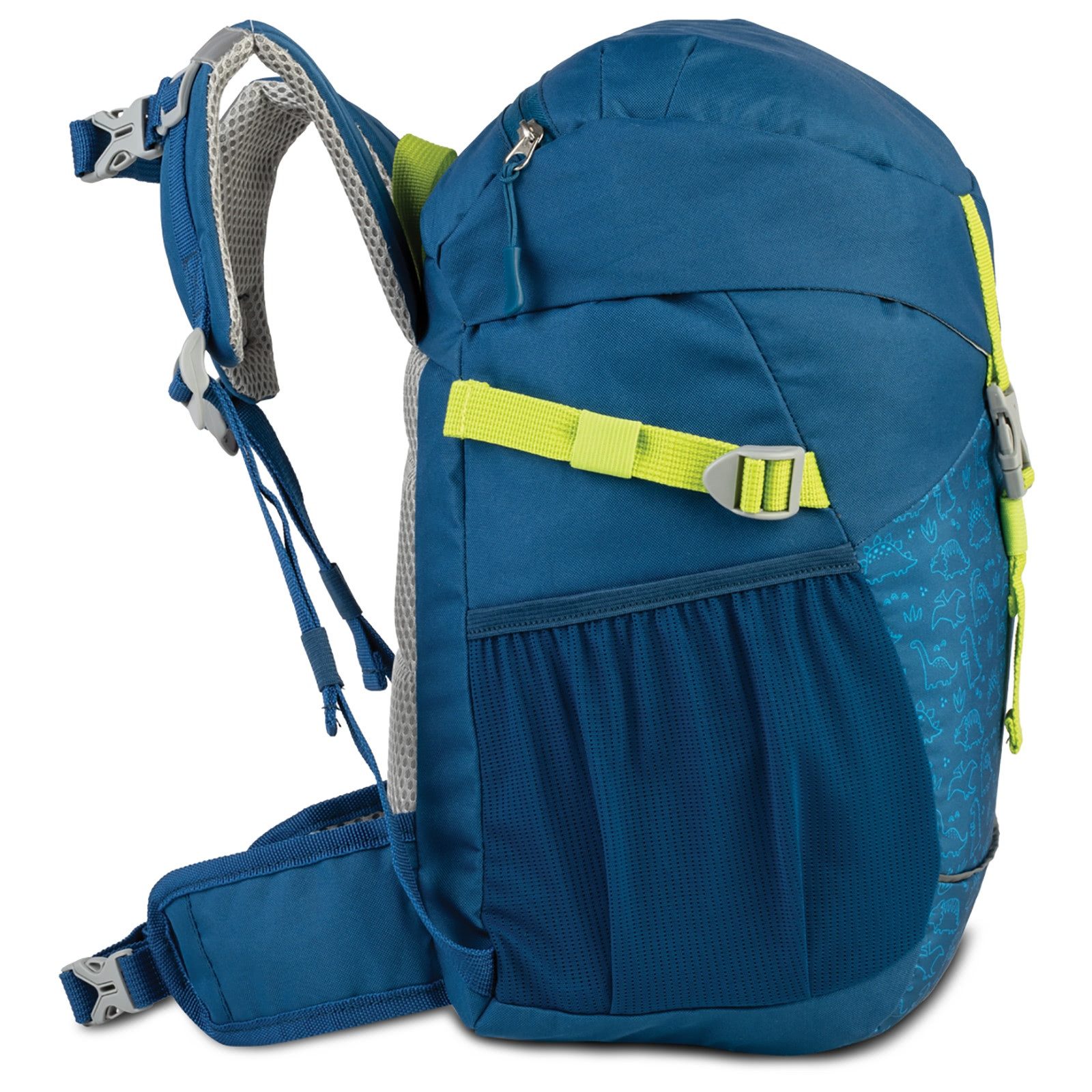 fabrizio® Rucksack Fabrizio Rucksack blau Polyester recycelt, Kinder Kinderrucksack Polyester, recycelt, blau ca. 19cm hoch