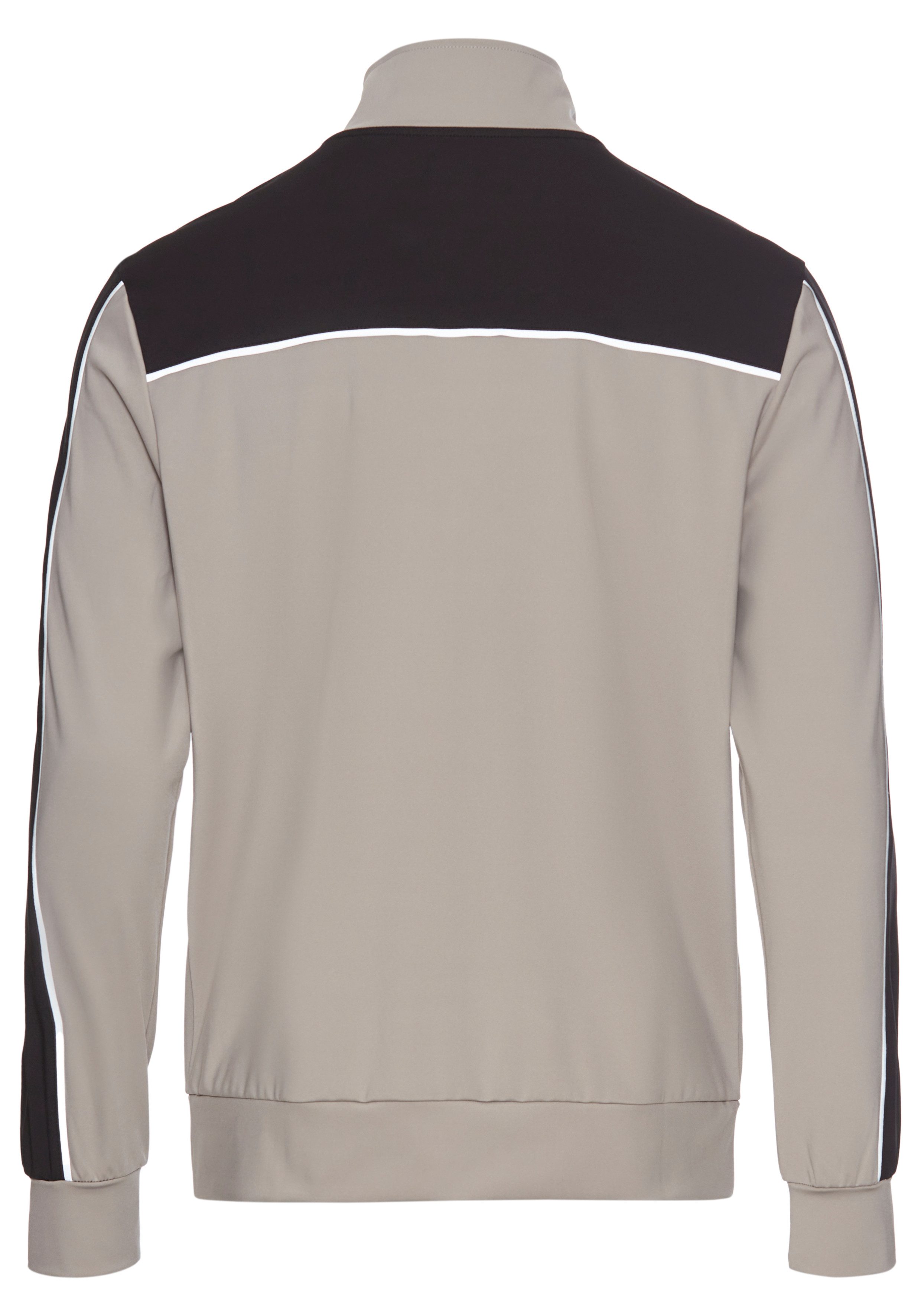 Bruno Banani Sweatjacke mit Reflektorstreifen in Teilungsnähten