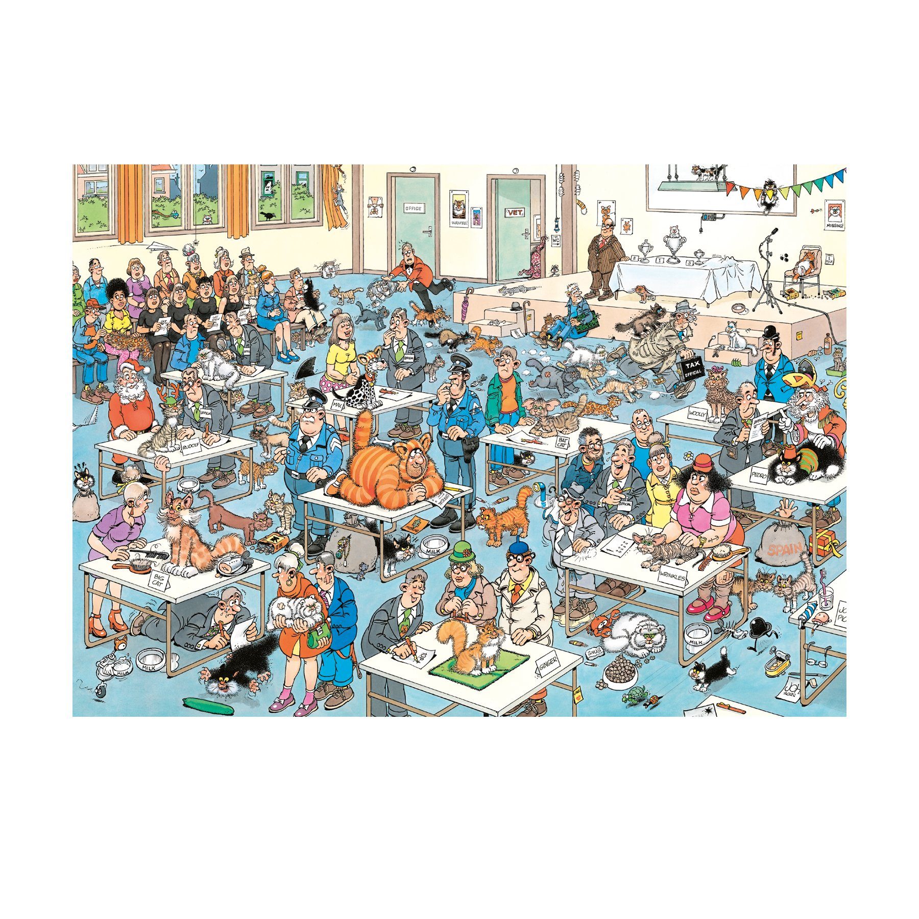 Jan van Haasteren Puzzle Jan van Haasteren Die Katzenshow 1000 Teile Puzzle günstig online kaufen