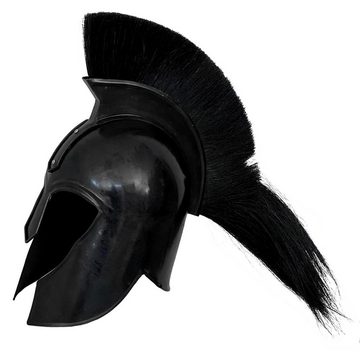 Aubaho Dekoobjekt Spartanerhelm Krieger Rüstung Helm LARP Dekoration Metall 43cm Antik-S