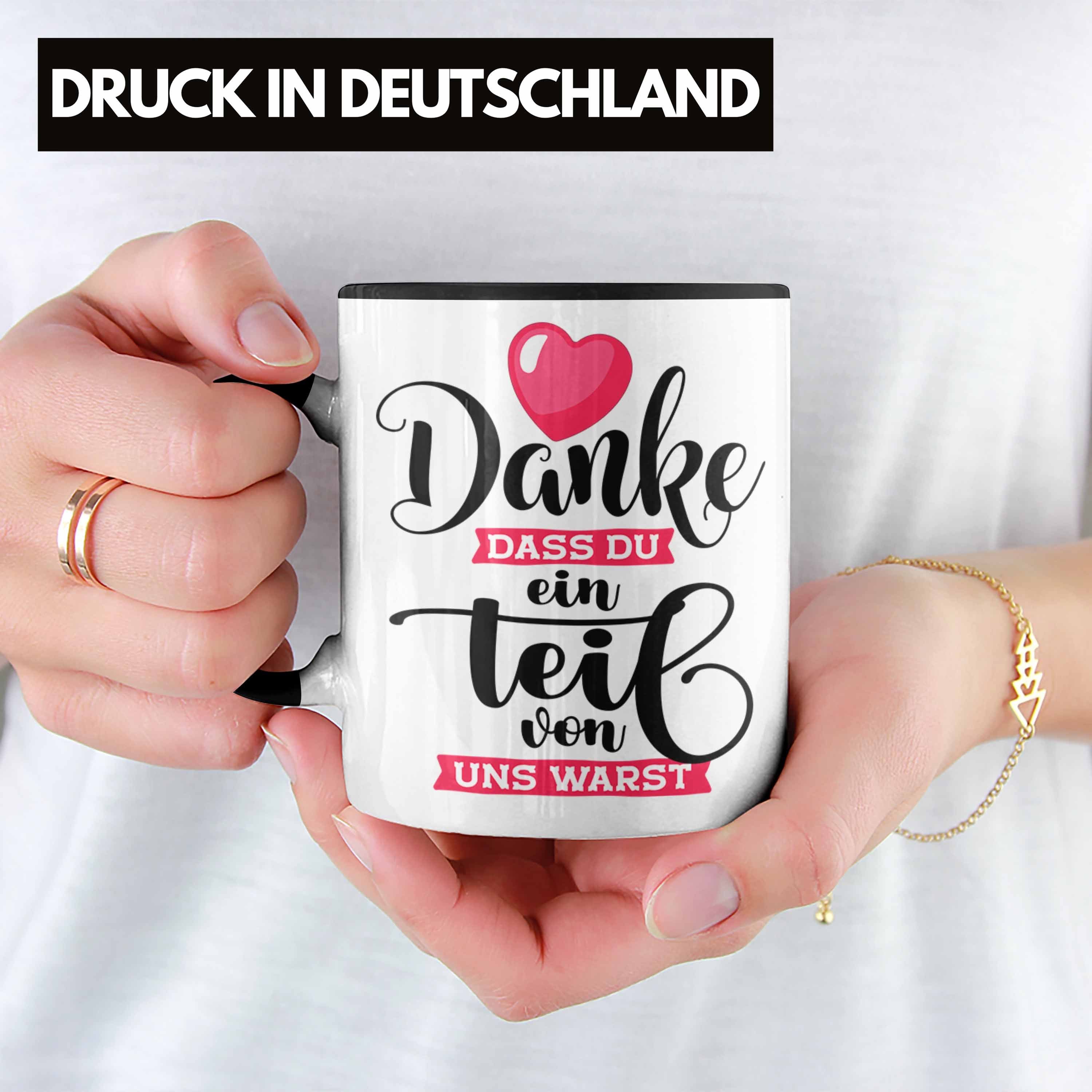 Abschiedsgeschenk Kollege Kollegin Tasse Trendation Jobwechsel Dass Danke Tasse Du Schwarz Ein