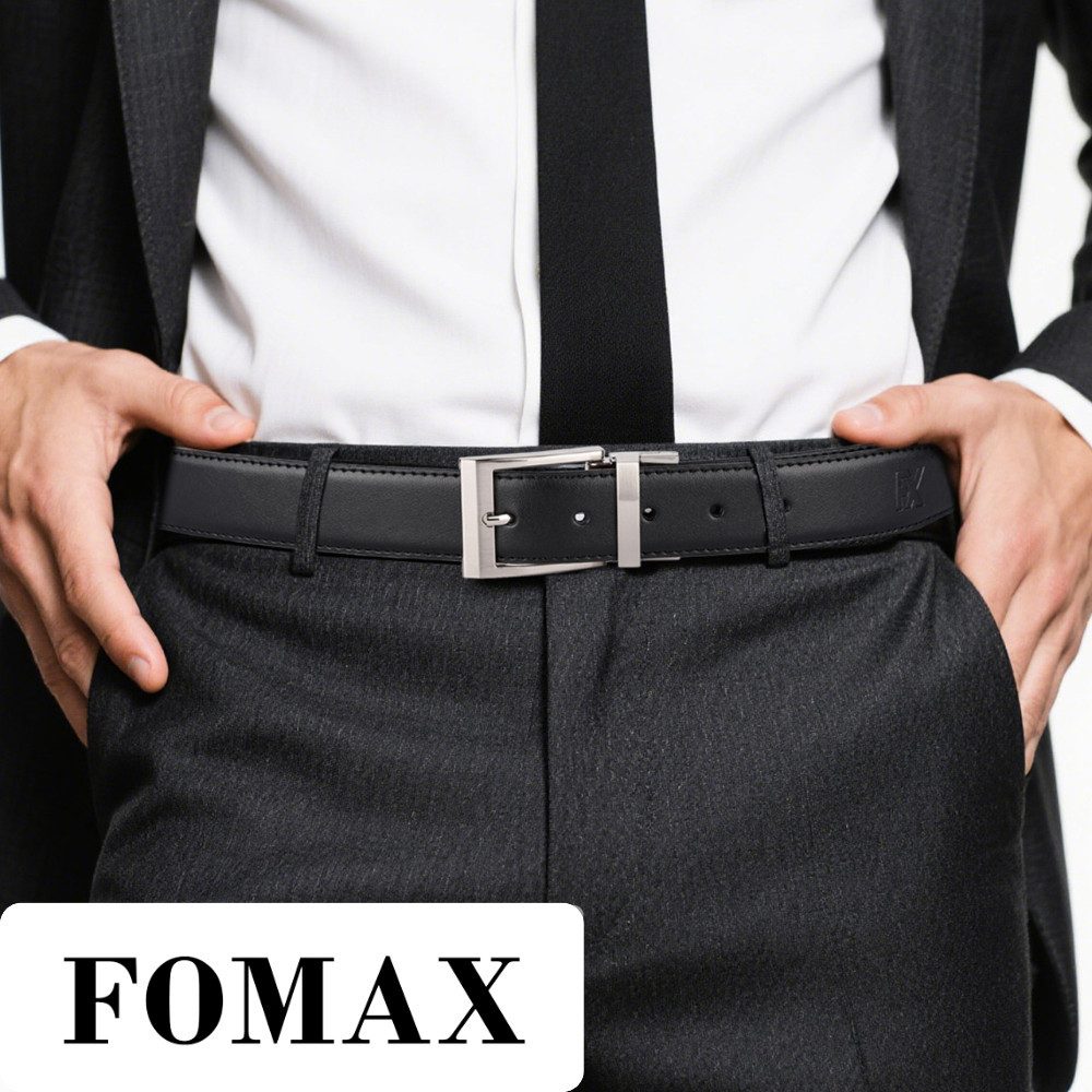 Fomax Ledergürtel Herren 2-in-1 Wende-Gürtel mit günstig online kaufen