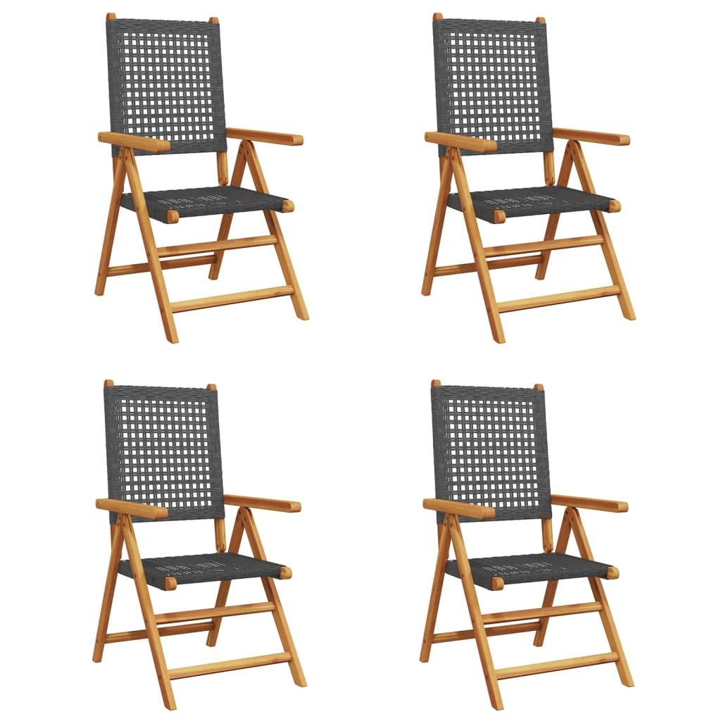 vidaXL Gartenstuhl Gartenstuhl Verstellbar 4 Stk. günstig online kaufen
