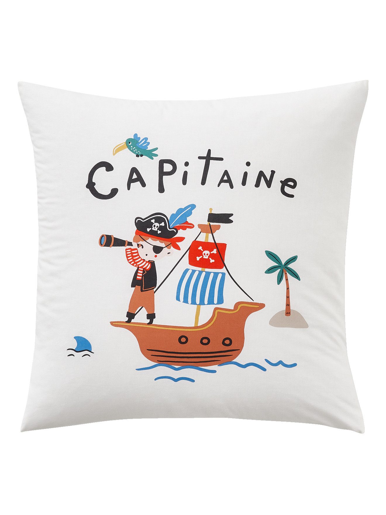 vertbaudet Bettbezug Kinder Bettwäsche-Set PIRATEN KAPITÄN günstig online kaufen