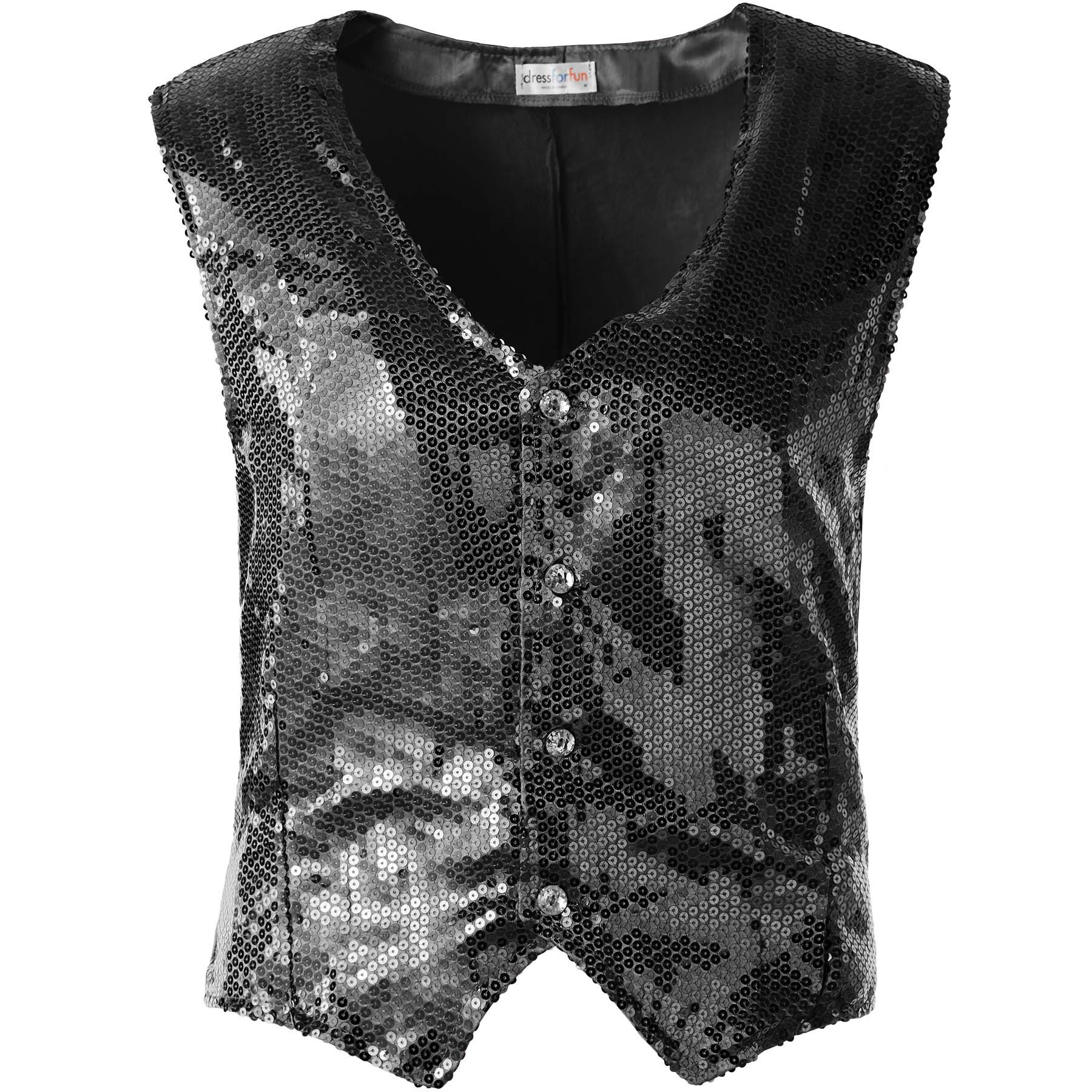 dressforfun Anzugweste Pailletten-Weste Herren