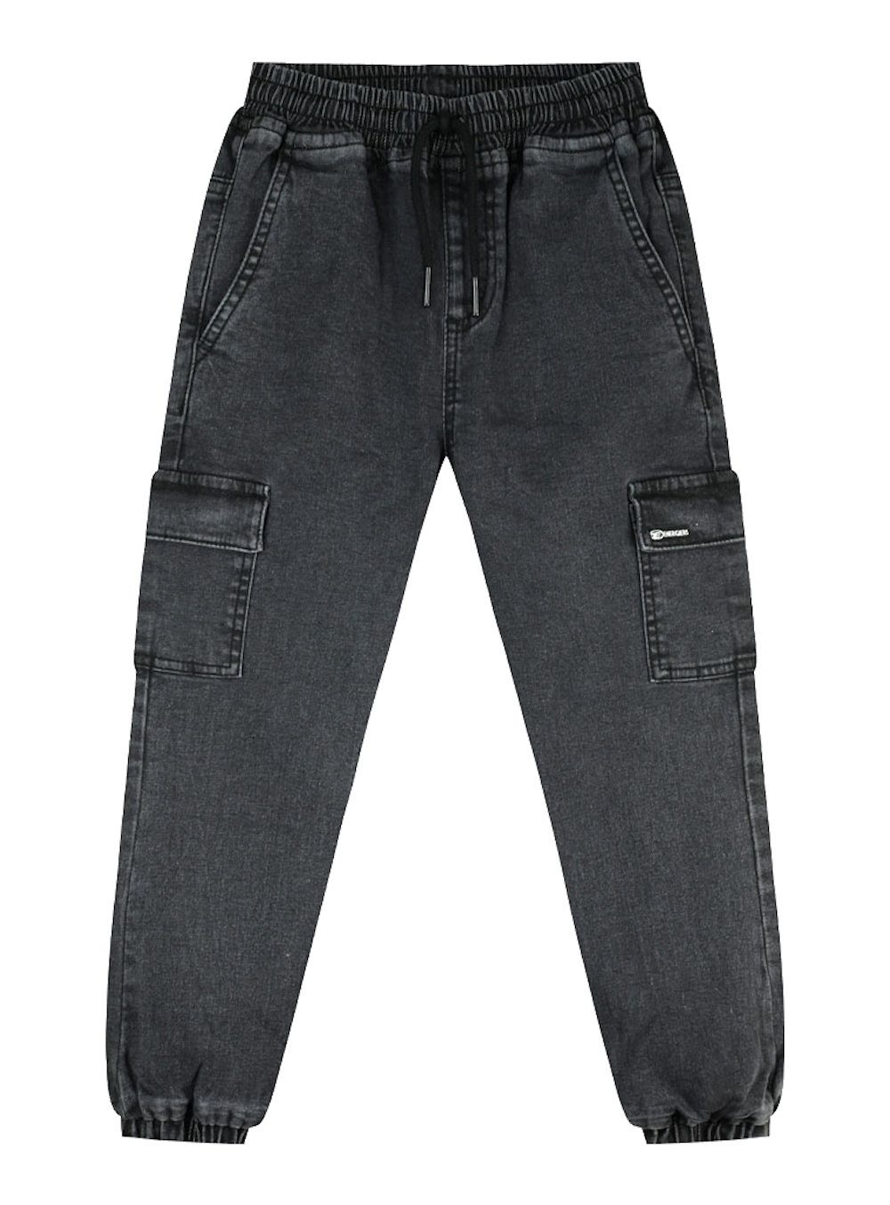 ENERGIERS Jogginghose ENERGIERS boys Streetwear Jogger Cargo Jeans Hose Black Denim (1-tlg., kein Set)