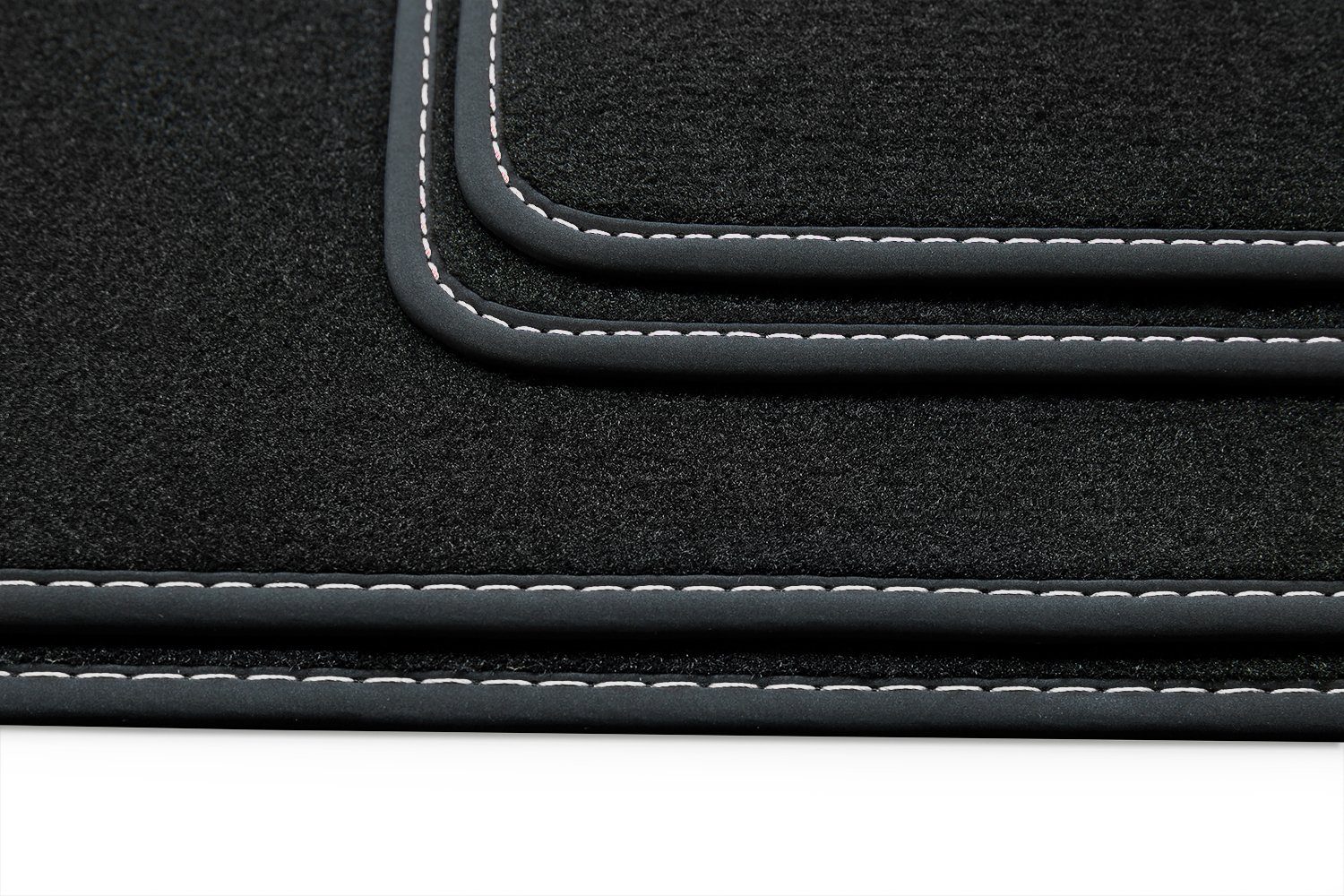 Auto-Fußmatten Fußmatten Set teileplus24 kompatibel Velours mit Superb 2015- Skoda V267 3