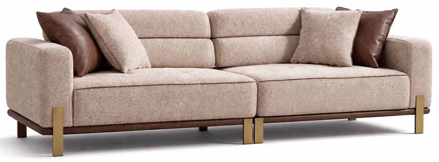 JVmoebel Sitzgruppe 3+1+1 im modernen Stil mit elegantem Design, (3-tlg)