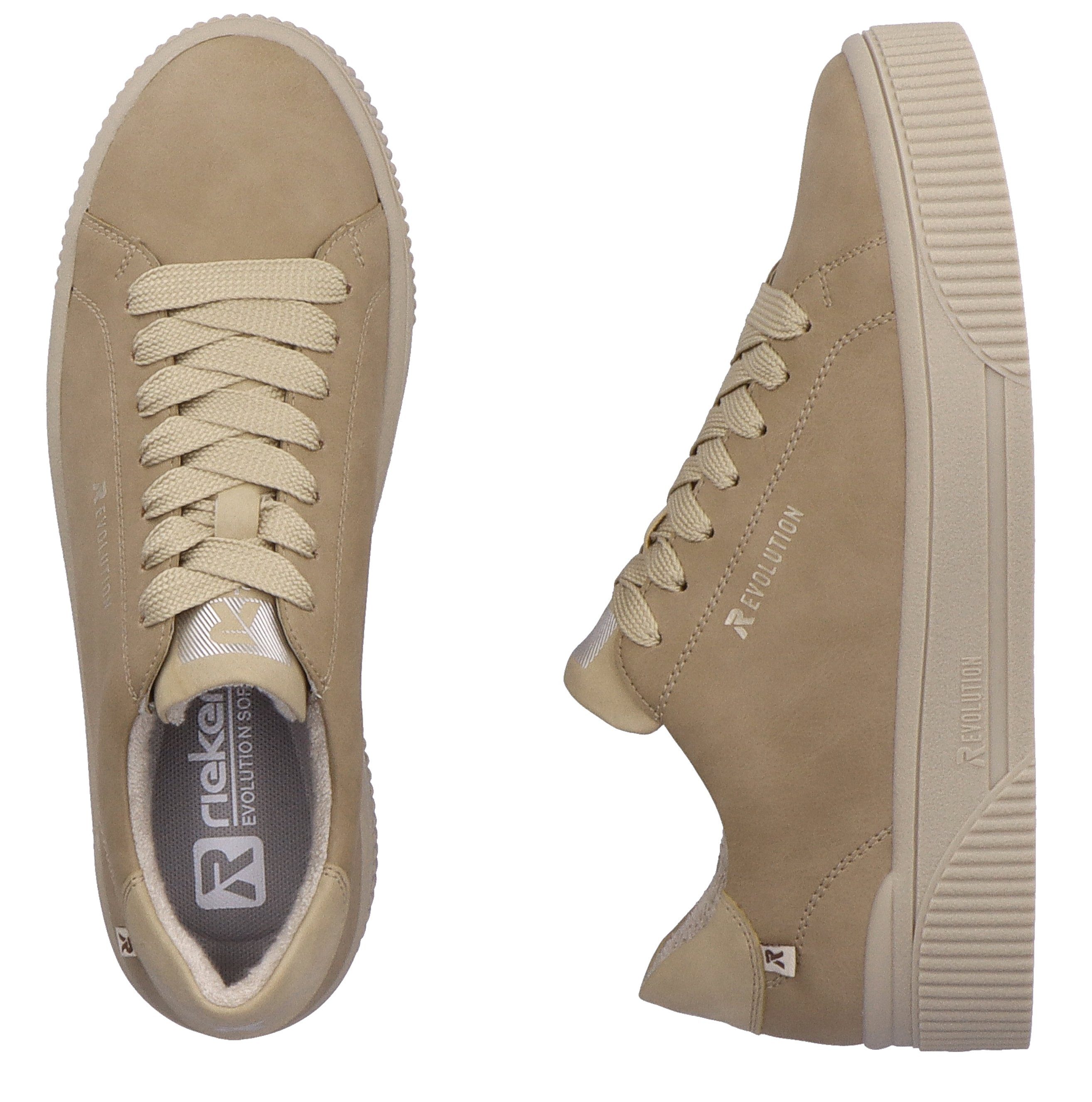 Plateausneaker beige Rieker Kollektion der EVOLUTION sportiven aus Rieker-Evolution