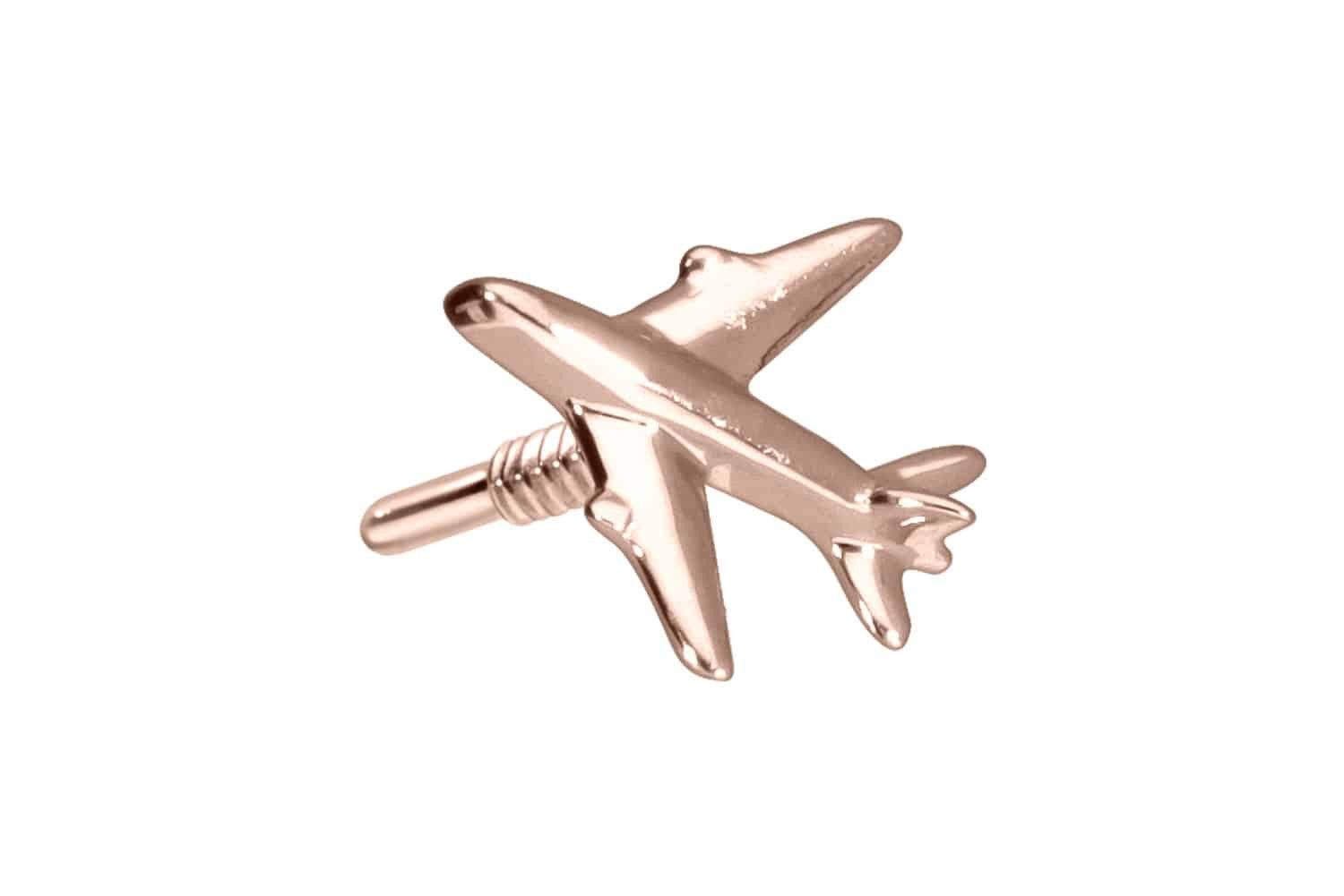 Piercing-Set 14 Karat Gold Schraubaufsatz mit Außengewinde FLUGZEUG