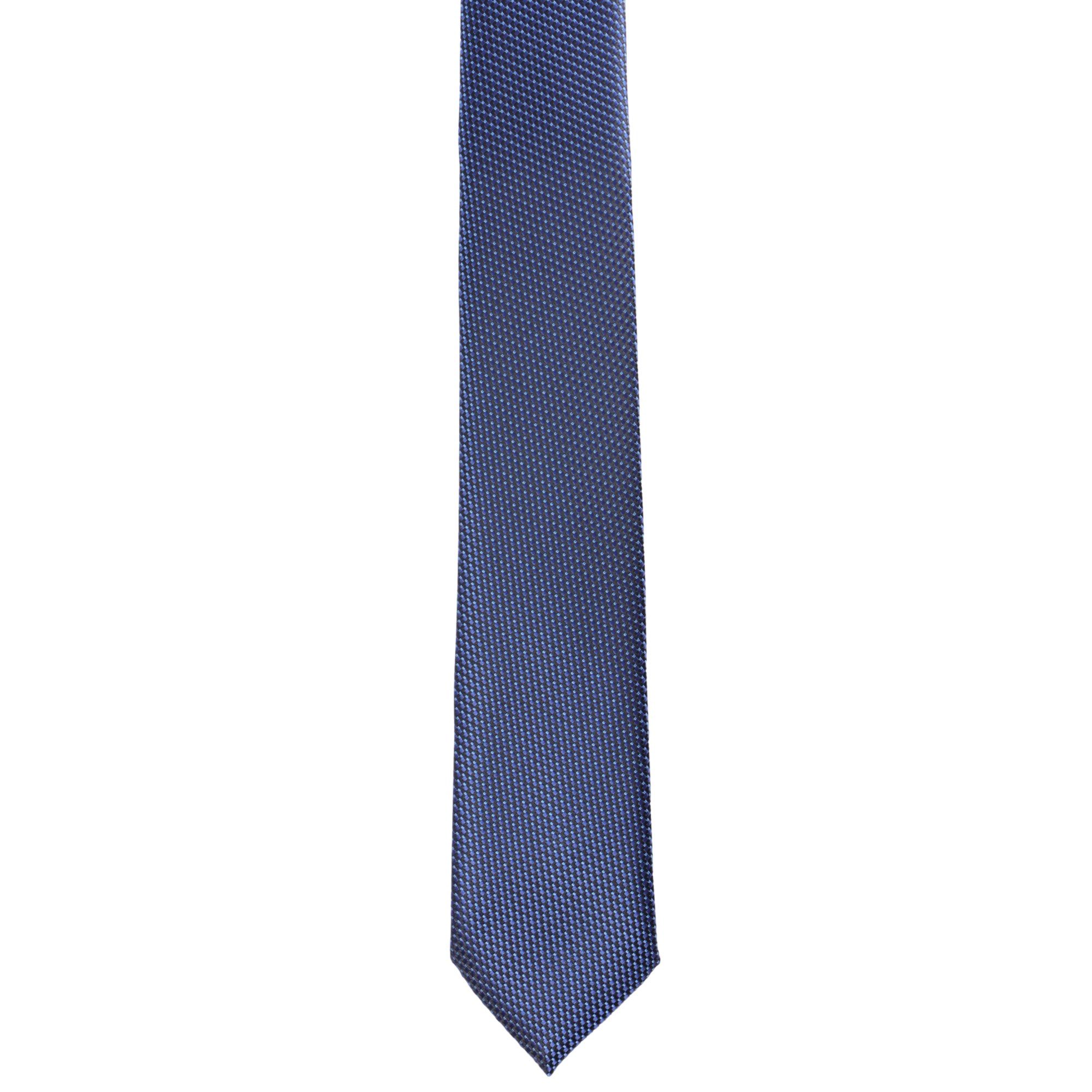 GASSANI Krawatte Dünne Schmale Extra Lange Jacquard Herren-Krawatte Fein Karo (Set, 2-St., 6cm, Slim-Fit, Schmal, Hochzeitskrawatte, mit Einstecktuch, Skinny) G – Bild 4 von 5
