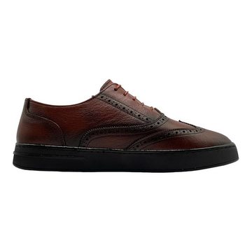 Yu&Luk Herren Business Schuhe aus echtem Leder Halbschuhe Schnürschuh
