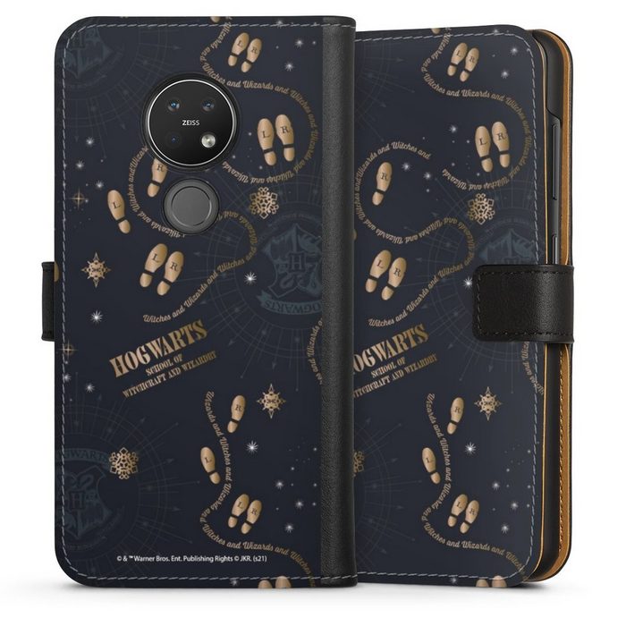 DeinDesign Handyhülle Harry Potter Karte des Rumtreibers Offizielles Lizenzprodukt Nokia 7.2 Hülle Handy Flip Case Wallet Cover Handytasche Leder