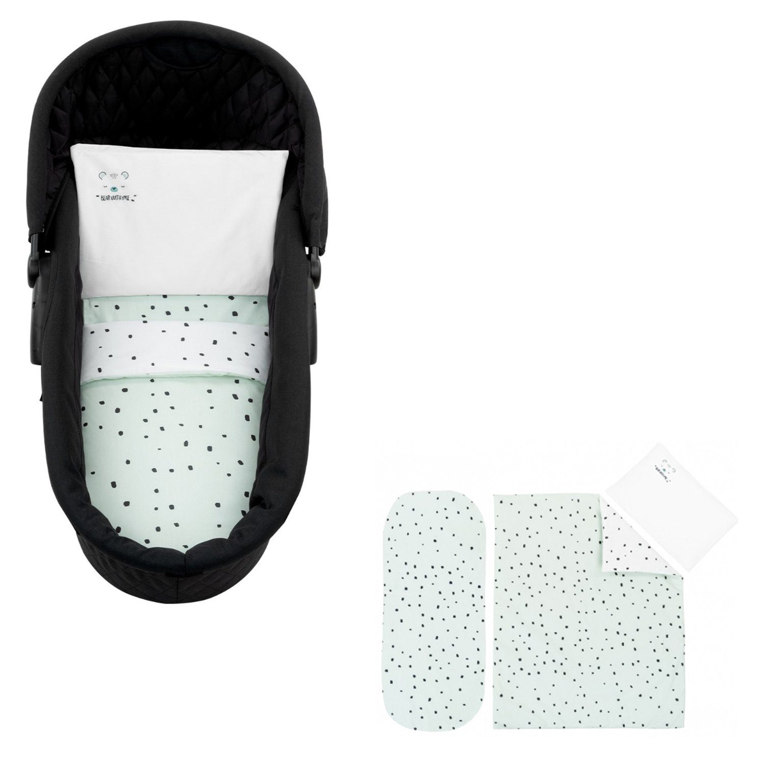 Babybettwäsche Kinderwagen Bettwäsche-Set Bär