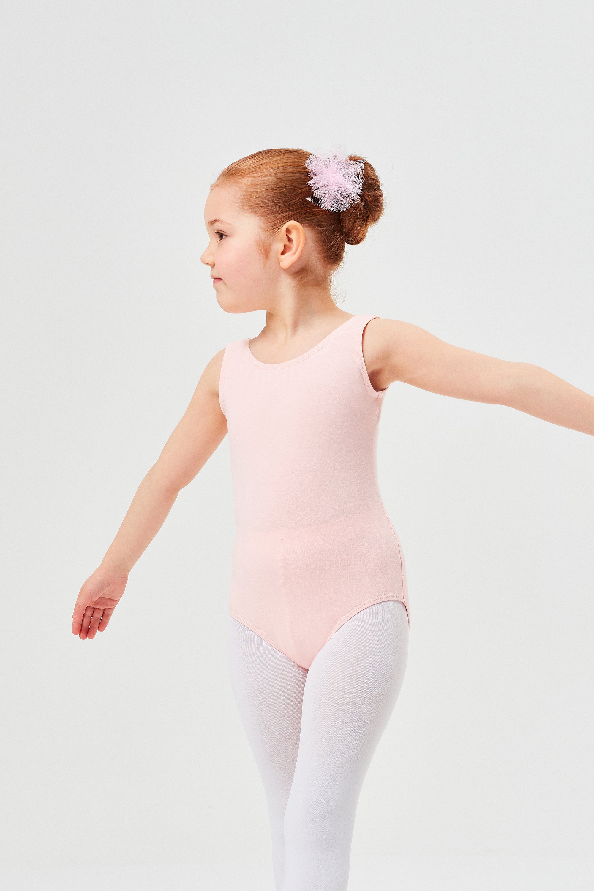 tanzmuster Ballettbody ballett-rosa Body aus ärmelloser weicher weichem aus Ballettbody Lissy Baumwollmischgewebe Baumwolle
