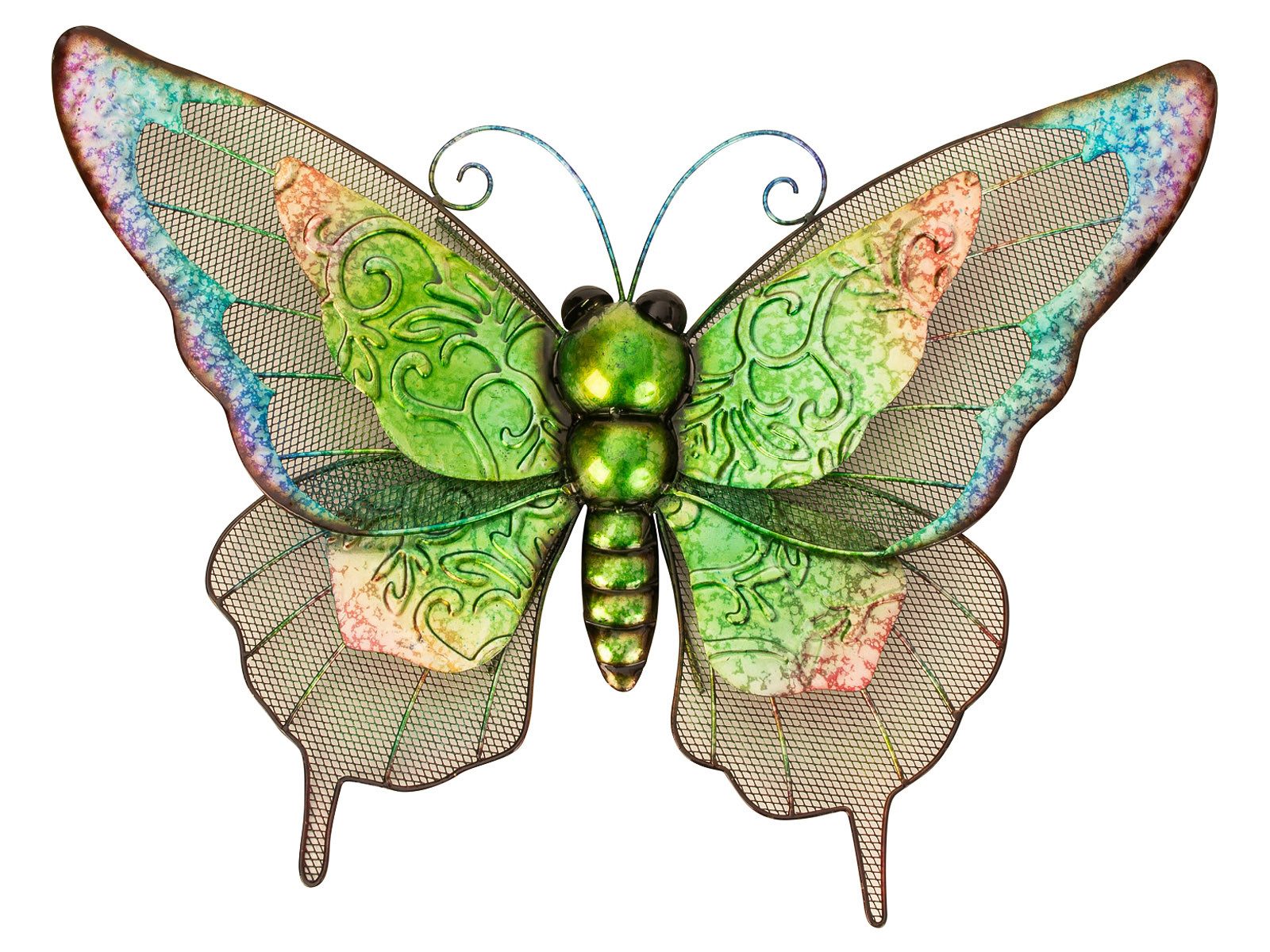 Mel-O-Design Dekofigur 3091 Metall Schmetterling Wanddeko Deko (Stück, 1 St., 1), Blickfang
