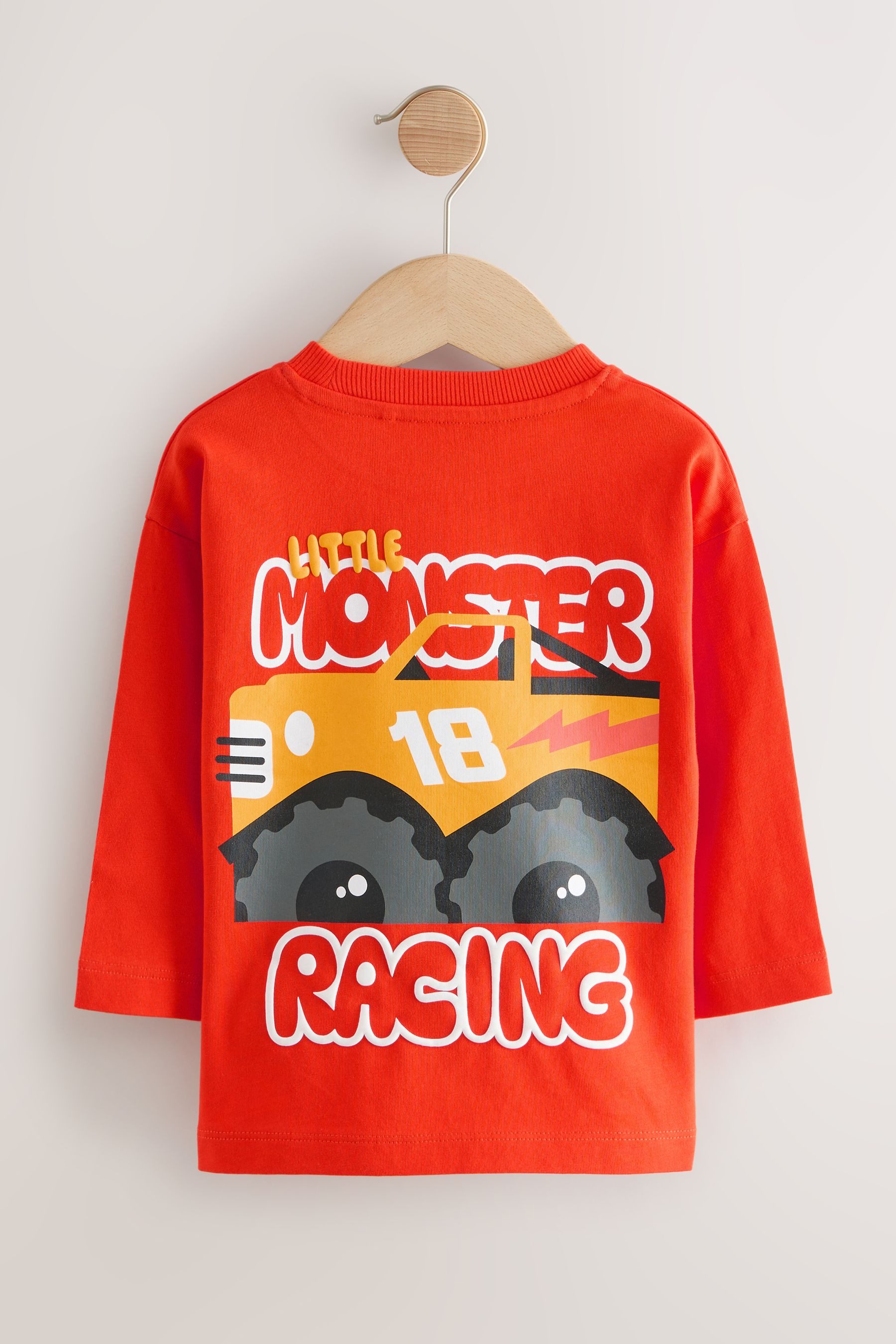 Next Langarmshirt 3er-Pack T-Shirts mit Grafik-Print günstig online kaufen