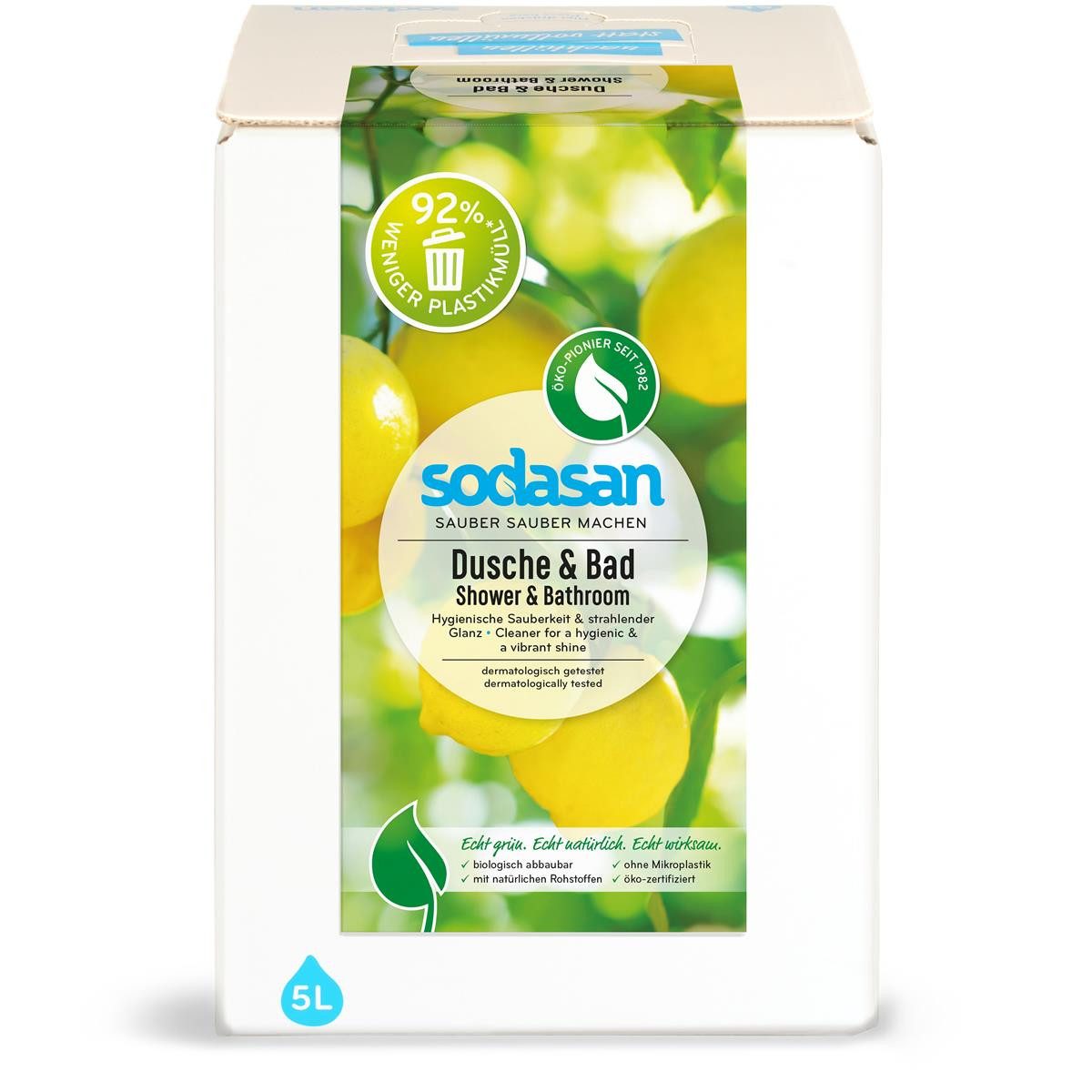 Sodasan Sodasan Dusche & Bad Reiniger BiB 5L (1er Pack) Очиститель ванной комнаты