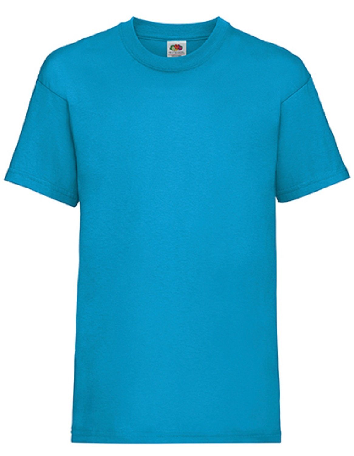 Fruit of the Loom T-Shirt Kinder T-Shirt für Mädchen u. Jungen im 2er/3er Pack - 100% Baumwolle (1-tlg) Größen 92 bis 164, verschiedene Farben blau