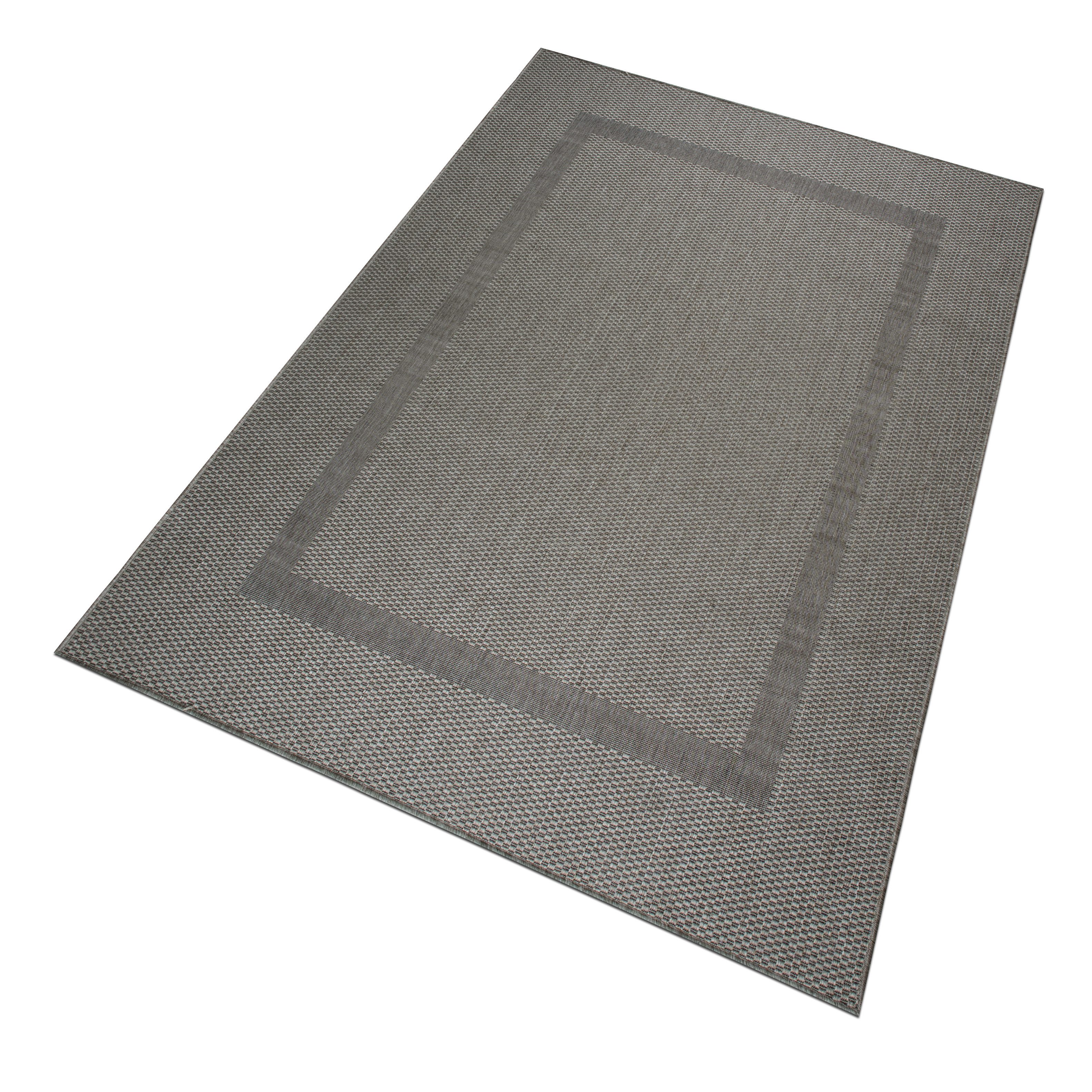 OTTO home Teppich Venedig Bordüre auch als Läufer erhältlich, rechteckig, Höhe: 3 mm, In- und Outdoor geeignet, Sisal-Optik, Wetterfest & UV-beständig