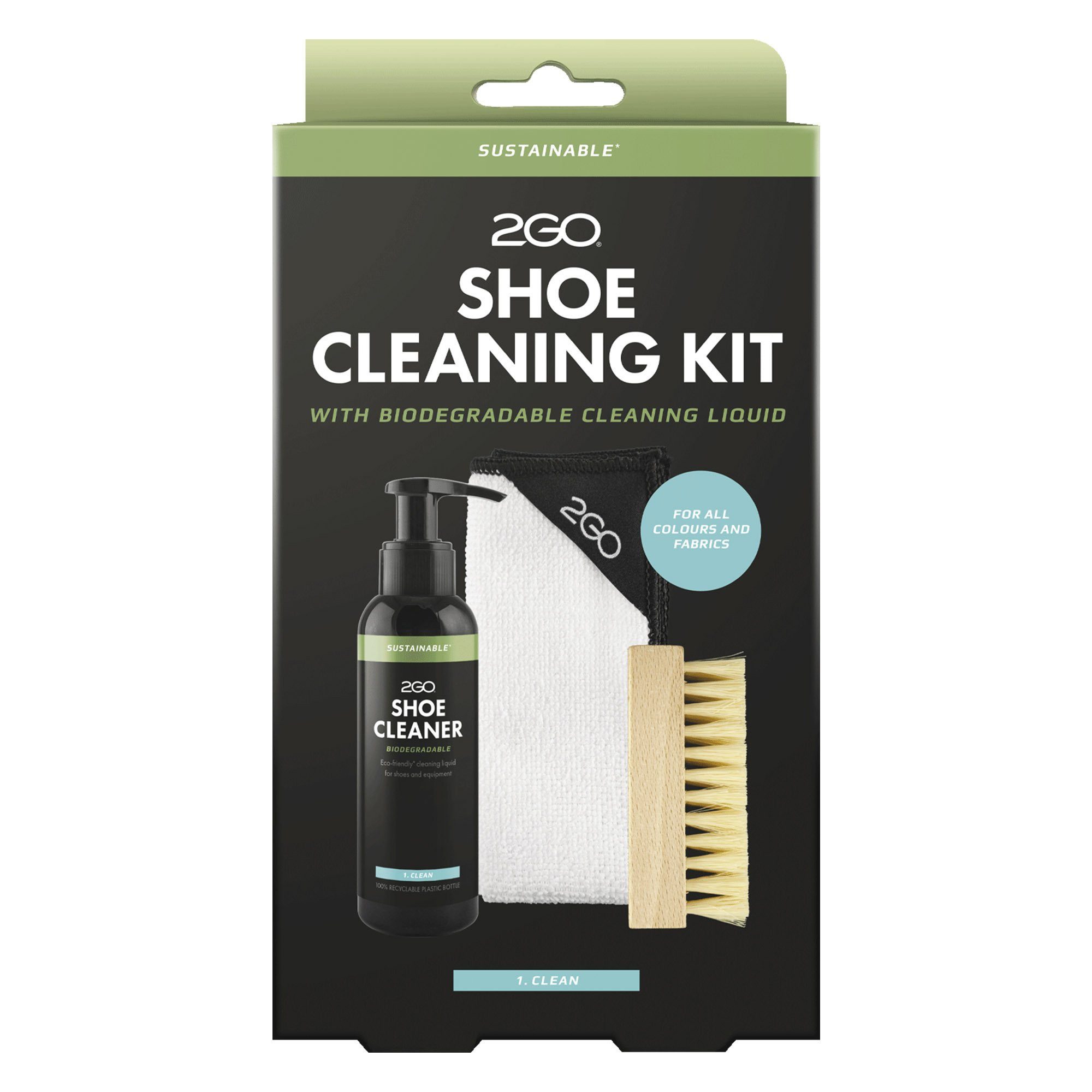 2GO Unisex Schuhpflege Shoe Cleaning Kit Schuh-Imprägnierspray