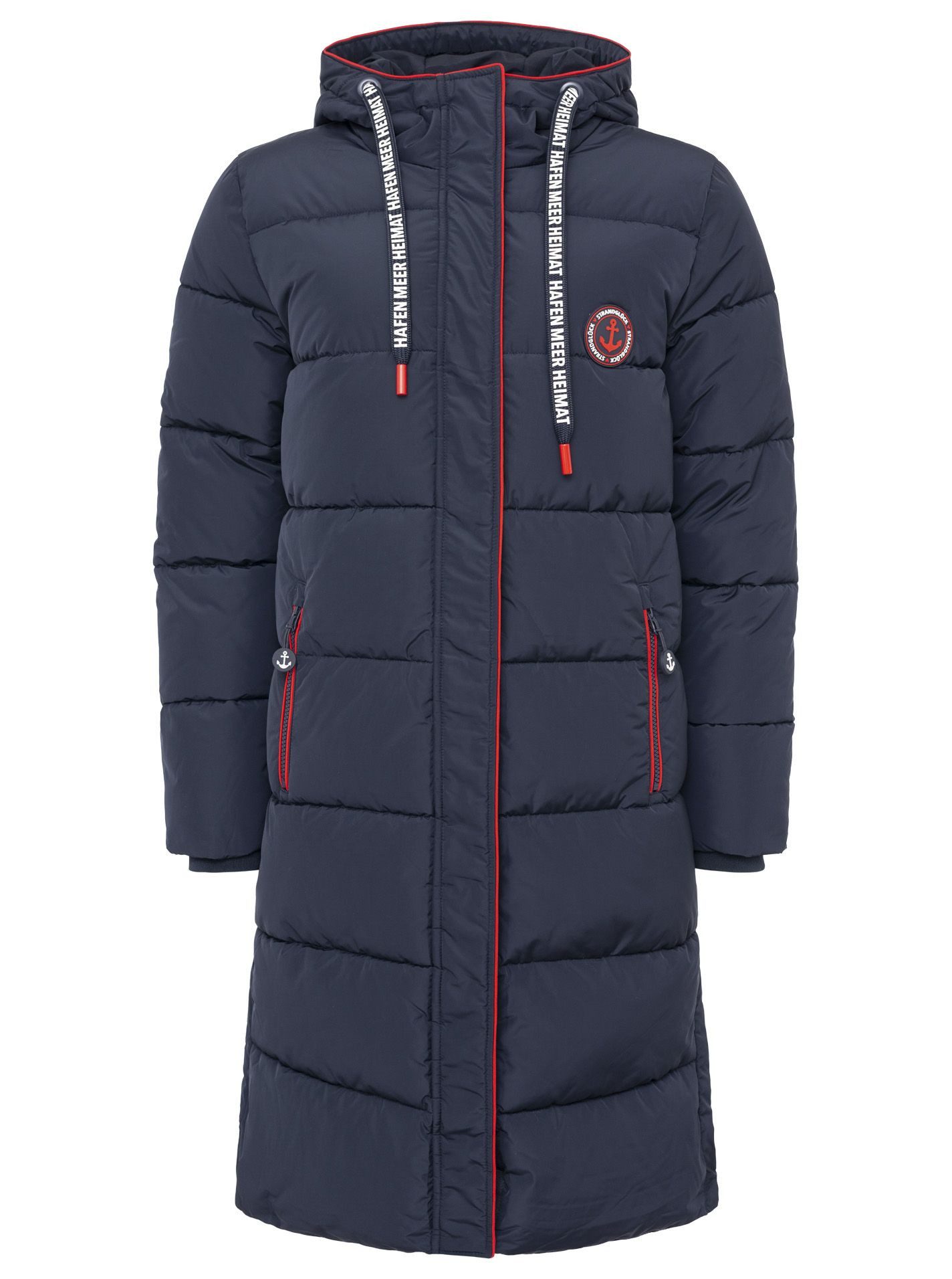 Zwillingsherz Steppmantel Oversized Steppjacke Seitentaschen günstig online kaufen