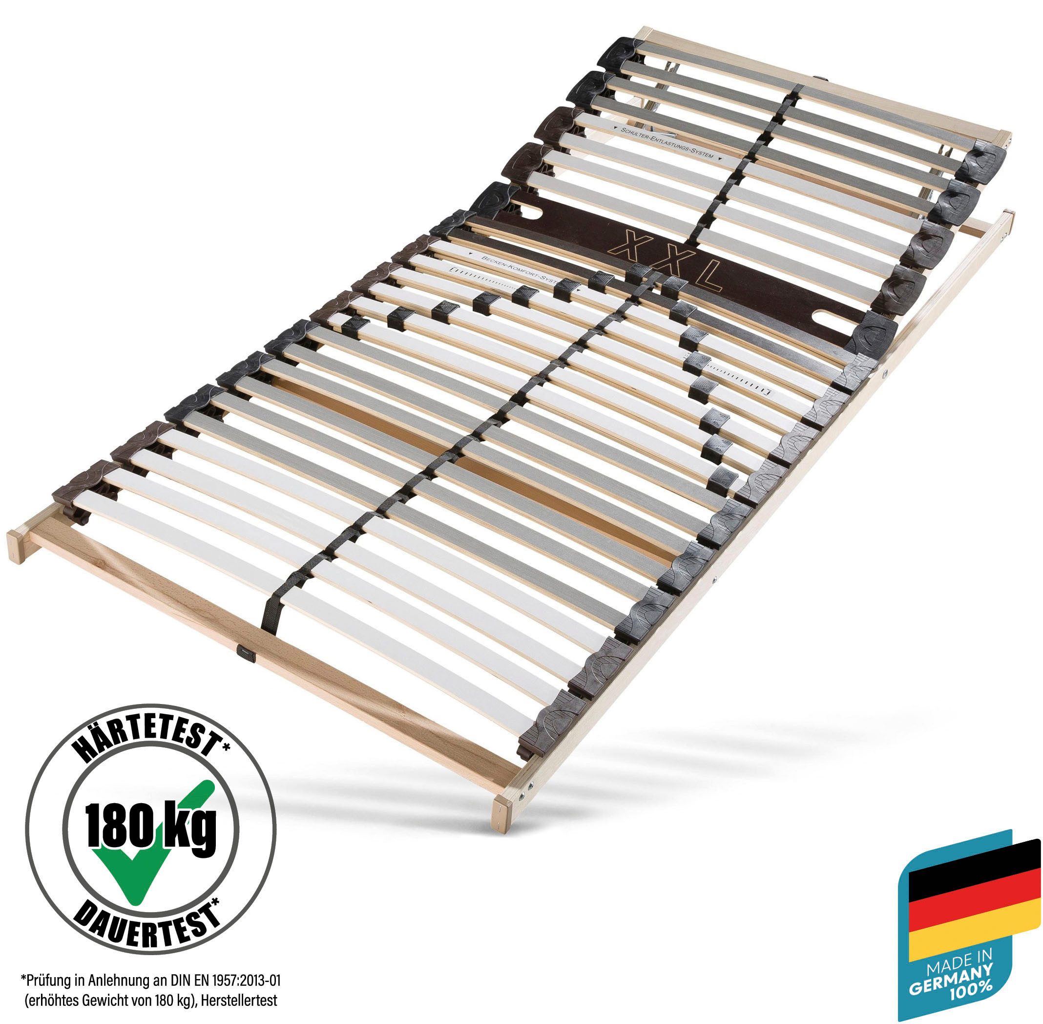 Lattenrost, »Universal LR-K H 5«, BeCo EXCLUSIV, 28 Leisten, Kopfteil manuell verstellbar, Fußteil nicht verstellbar, extra stabil in Härte 5 =…