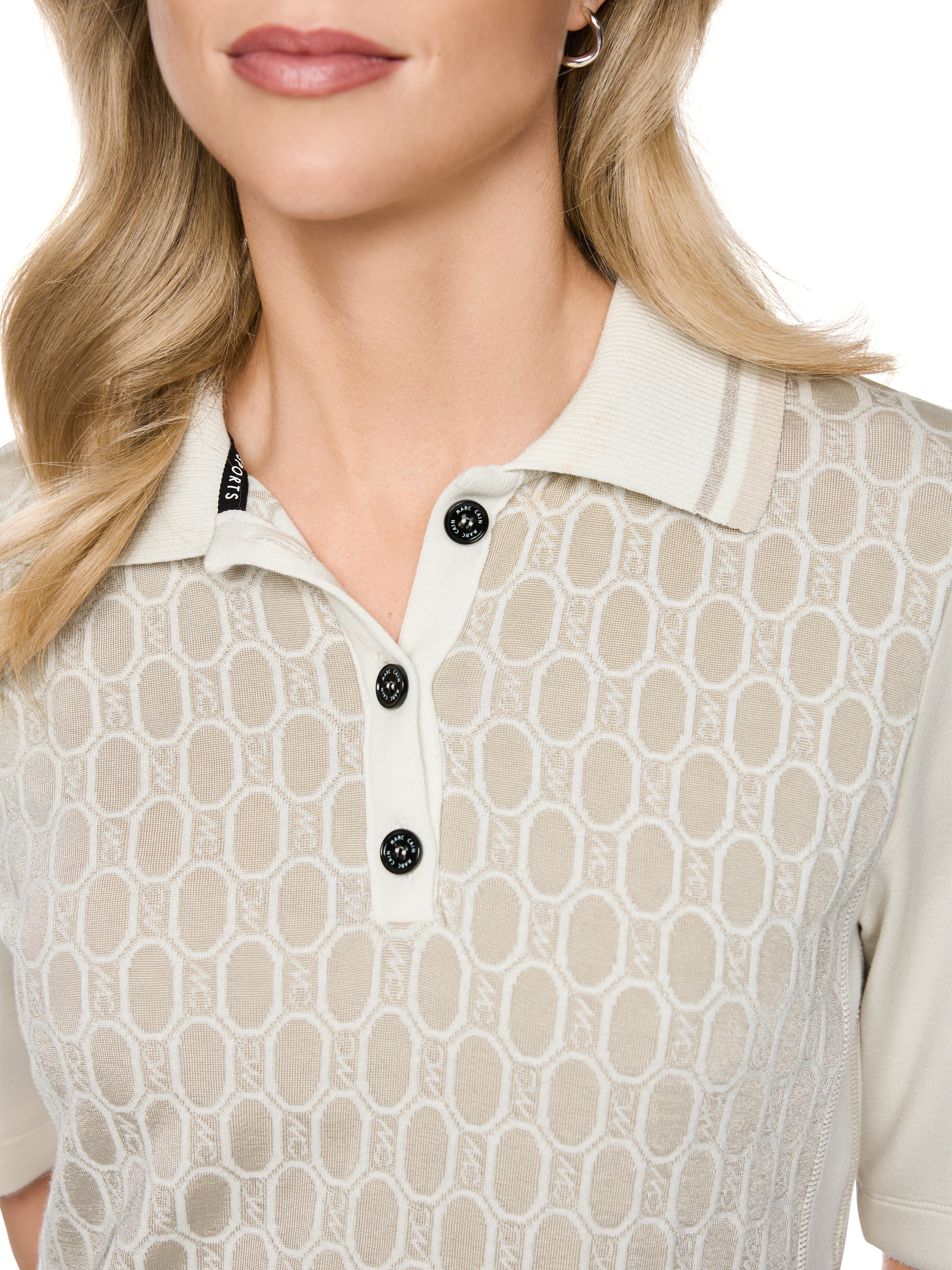 Marc Cain Midikleid Golden Hour Premium Damenmode